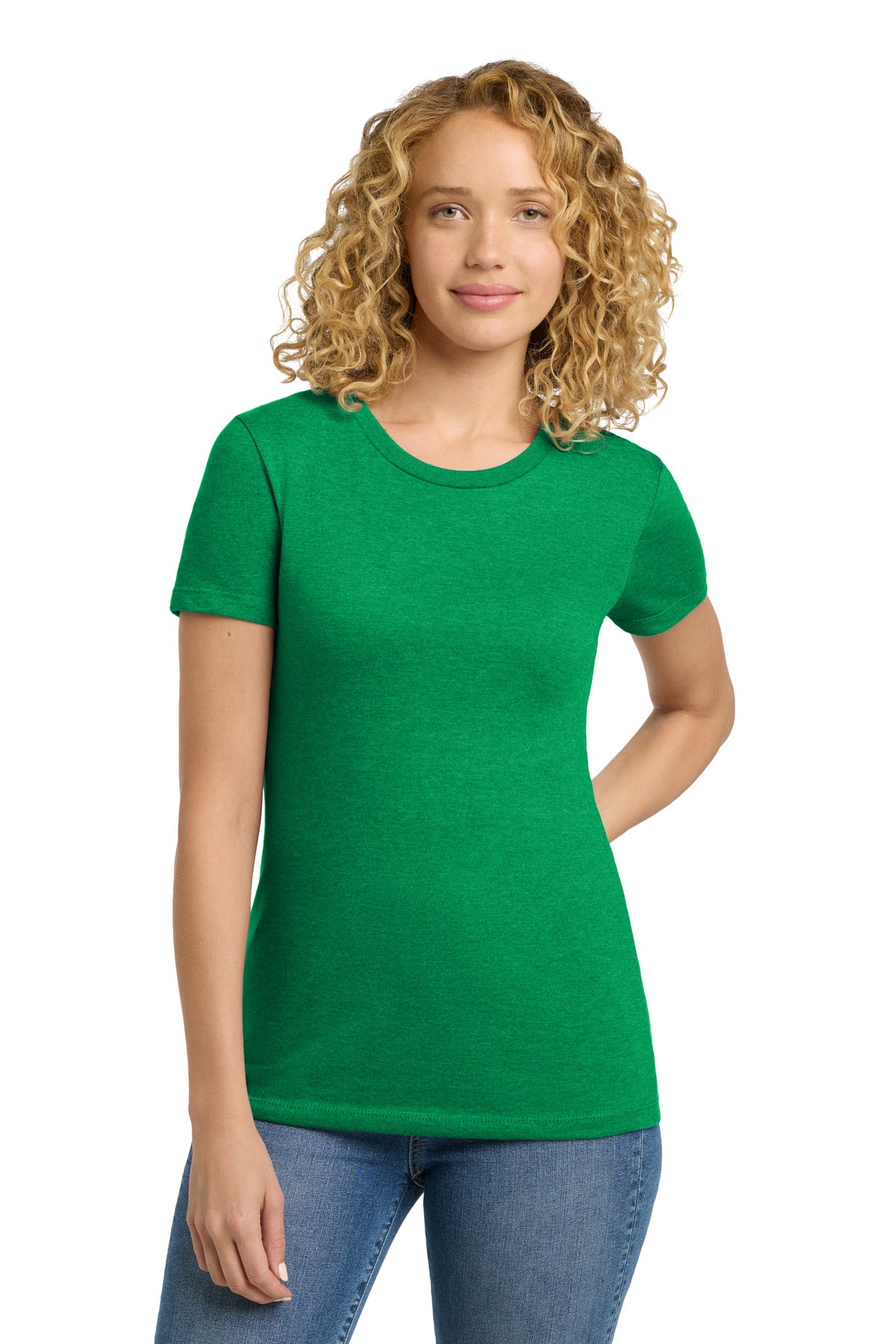 4.3-ounce 60/40 combed ring spun cotton/poly 32 singles CVC  - Kelly Green