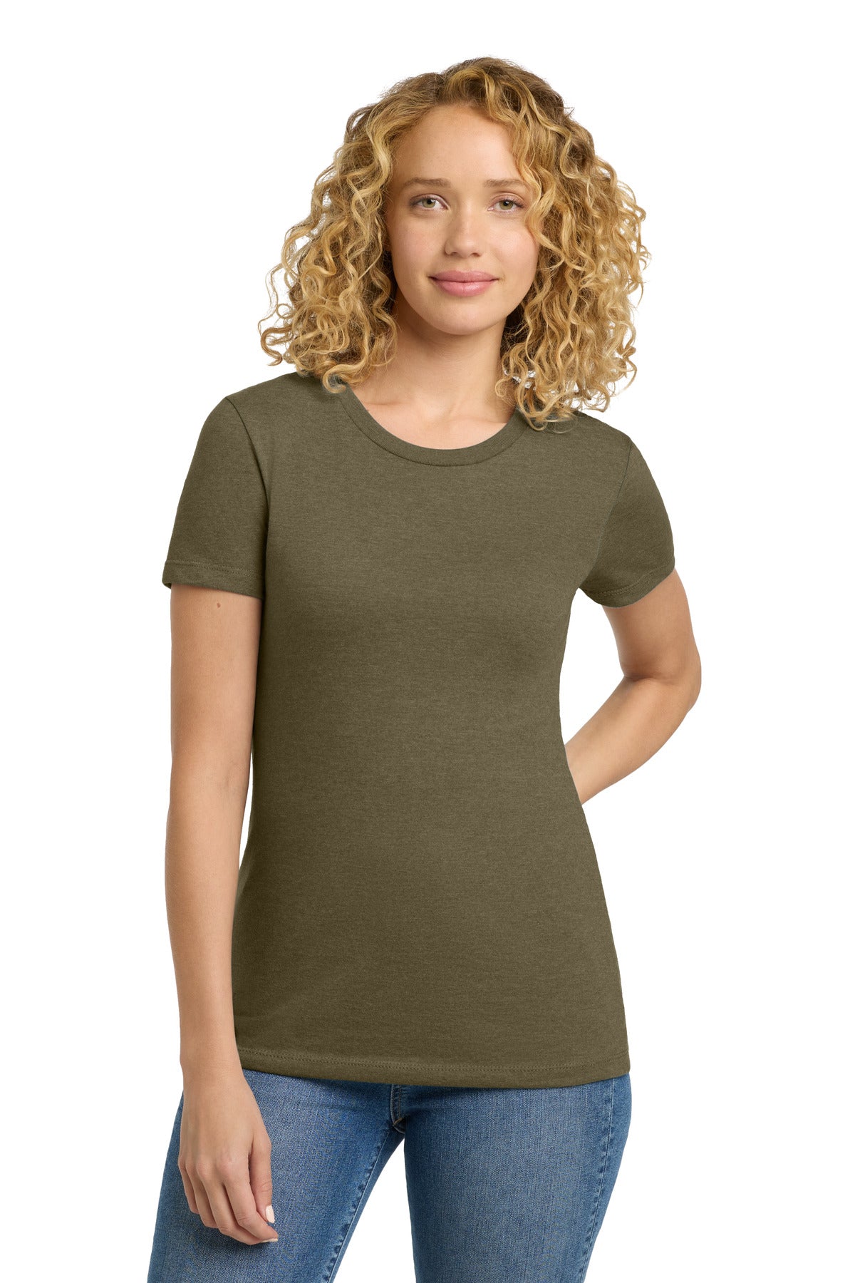 4.3-ounce 60/40 combed ring spun cotton/poly 32 singles CVC  - Military Green