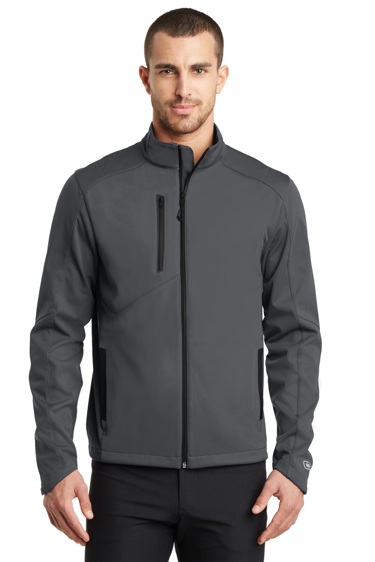 WATER-RESISTANTWIND-RESISTANTSTRETCHTONAL EMBOSSED O PATTERN - Gear Grey