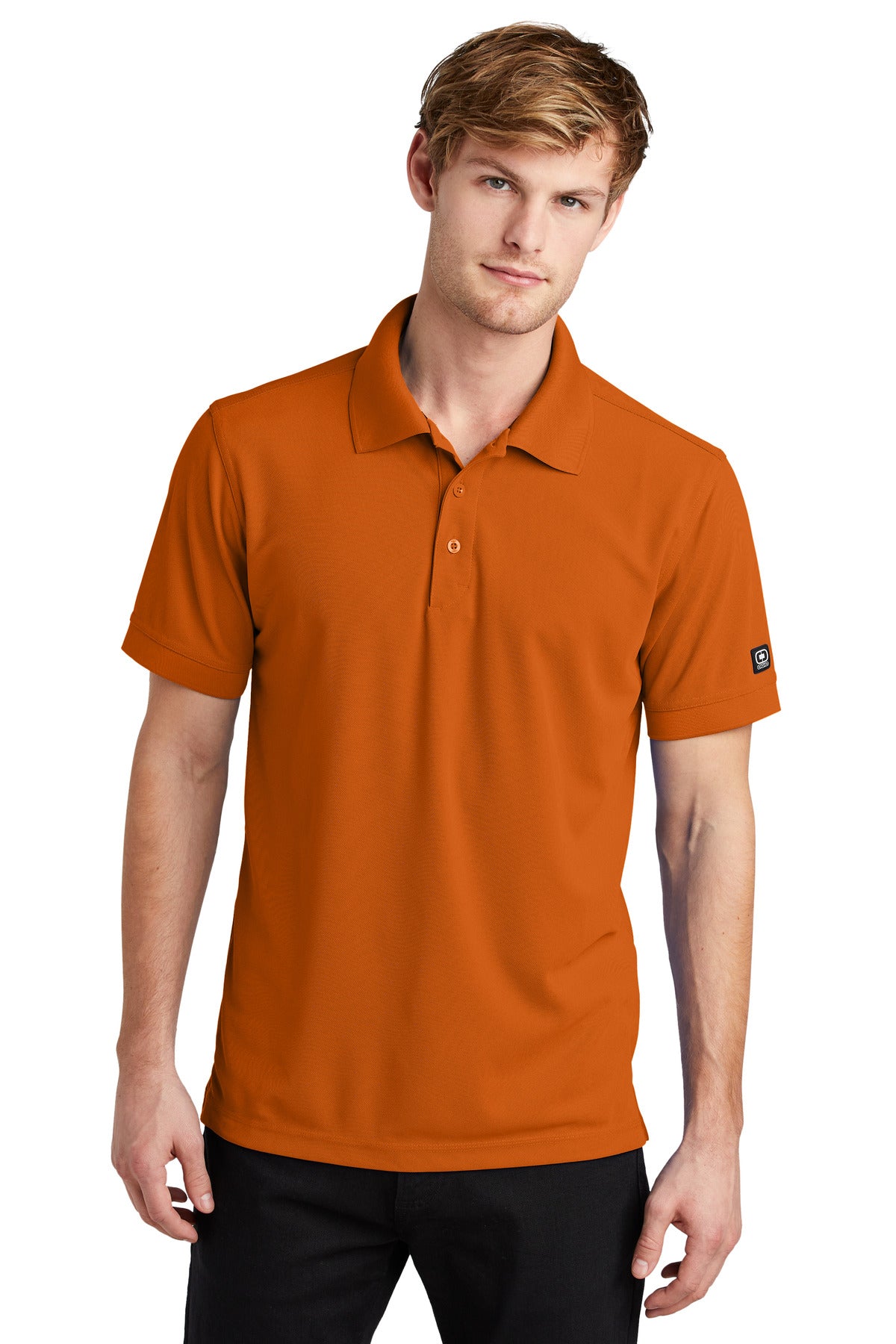 Accelerate beyond the limits in this high-performance polo t - Flare Orange