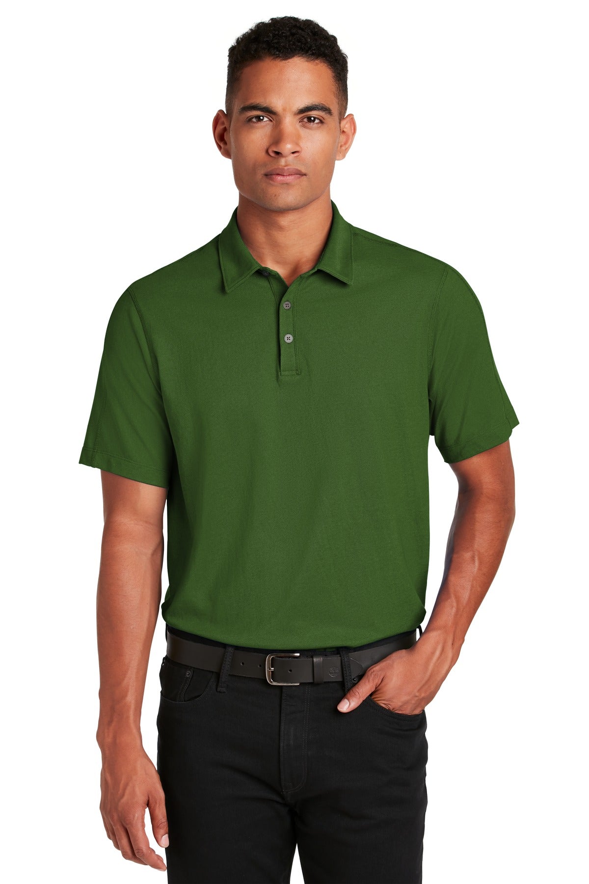 Ultra soft yet built for performance this two-tone polo feat - Gridiron Green