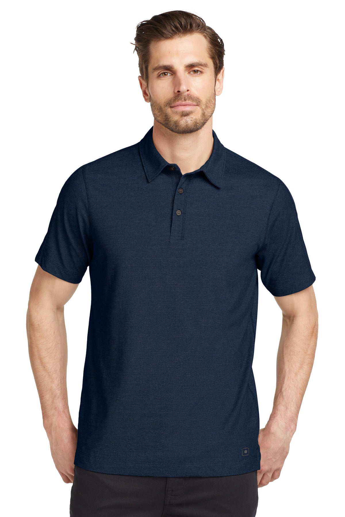 Ultra soft yet built for performance this two-tone polo feat - Navy