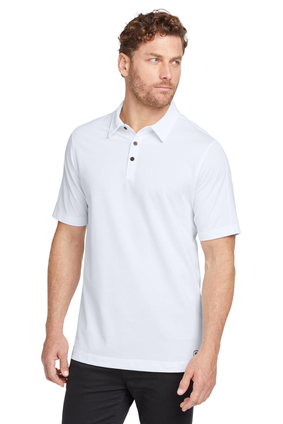 Ultra soft yet built for performance this two-tone polo feat - White