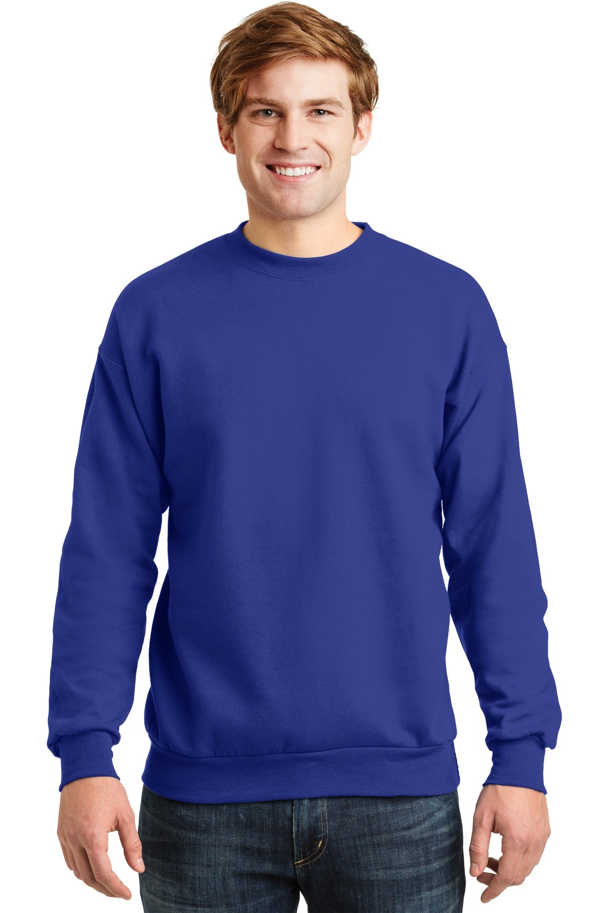 7.8-ounce 50/50 cotton/polyMade with up to 5% recycled polye - Deep Royal
