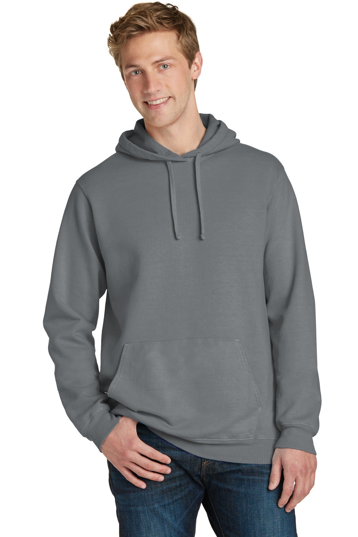 With aged-to-perfection color this soft comfortable sweatshi - Pewter