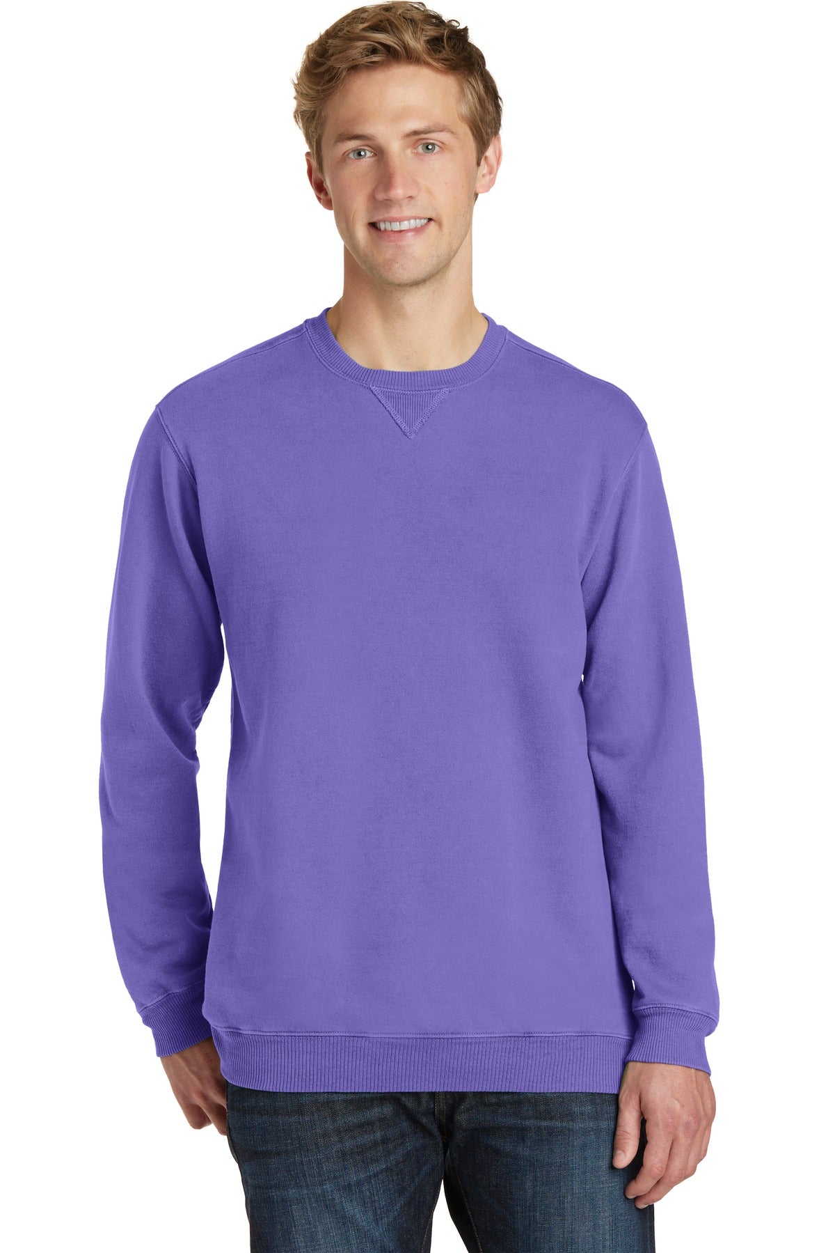 With aged-to-perfection color this soft comfortable sweatshi - Amethyst