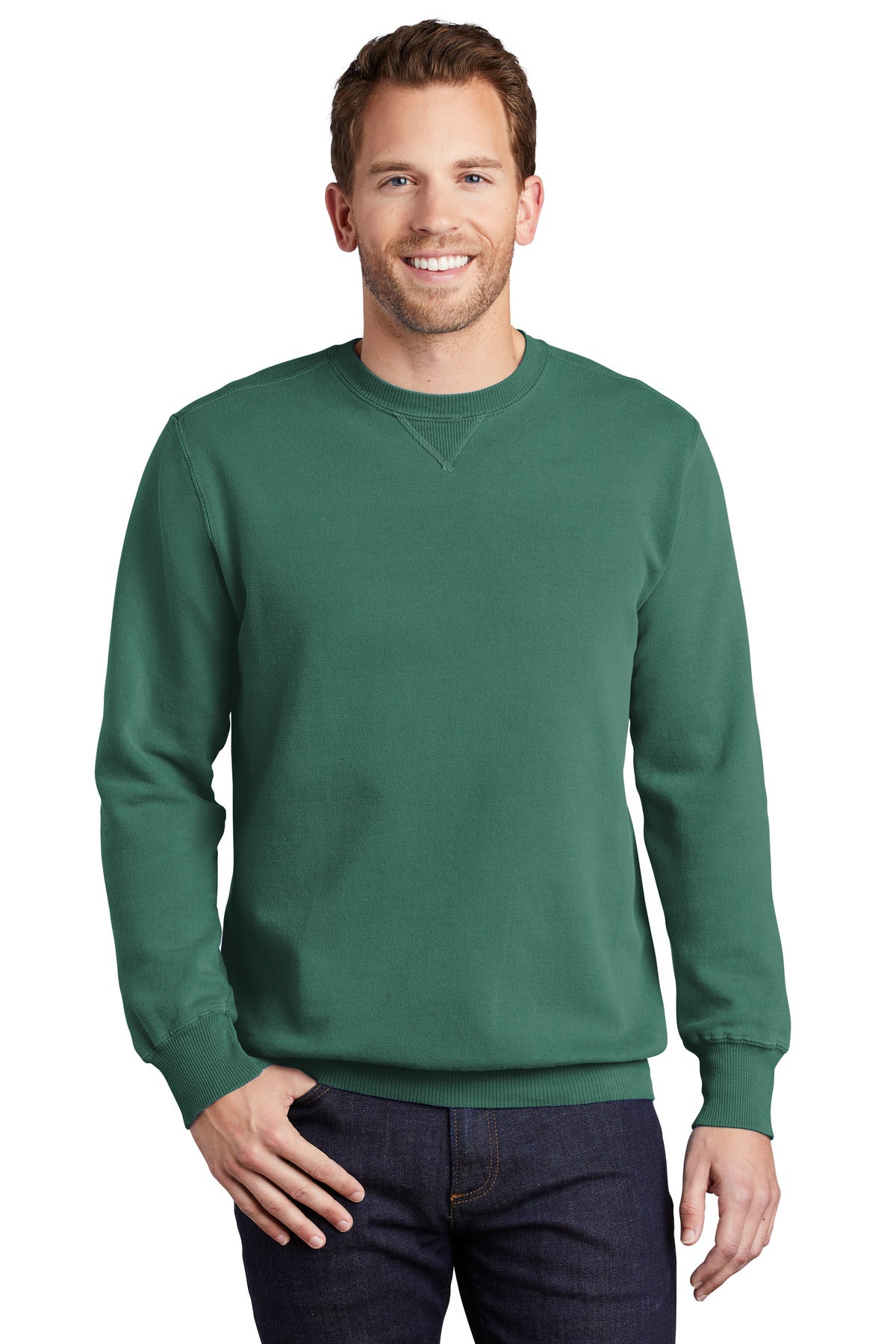 With aged-to-perfection color this soft comfortable sweatshi - Nordic Green