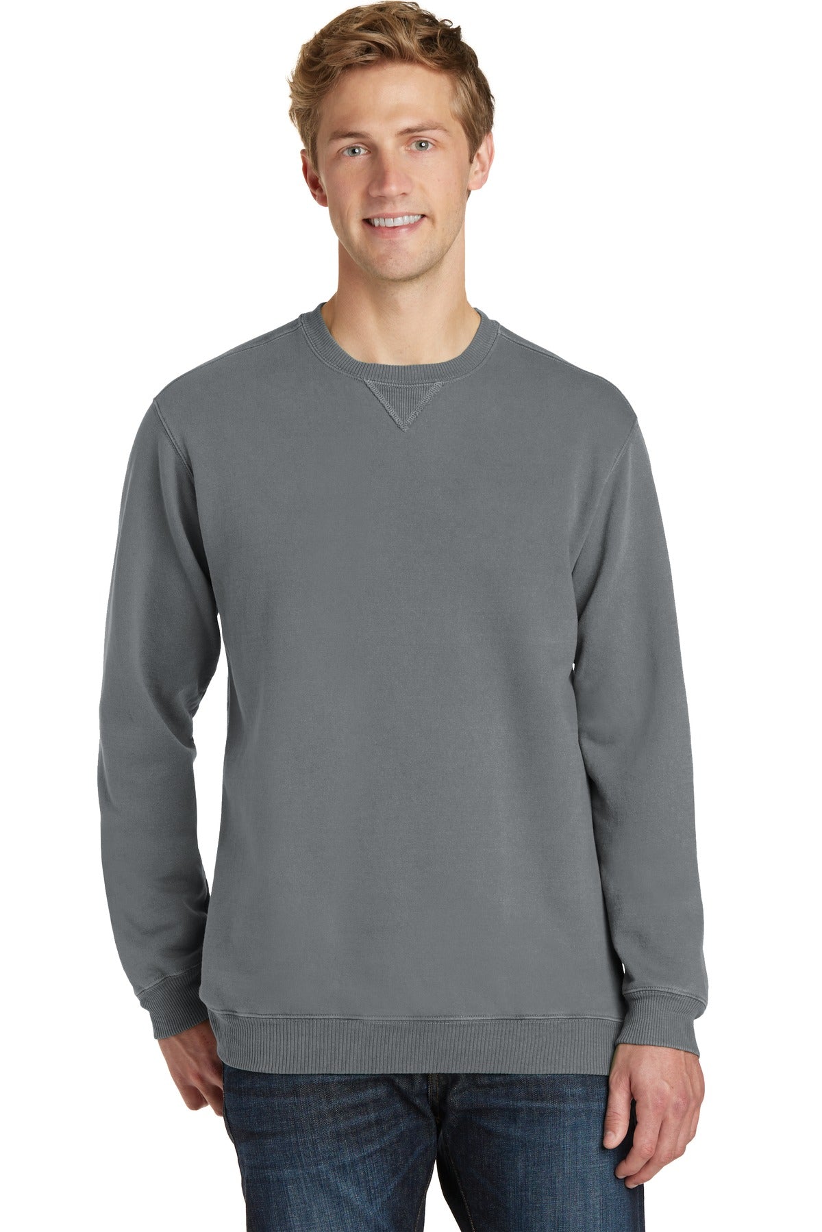 With aged-to-perfection color this soft comfortable sweatshi - Pewter