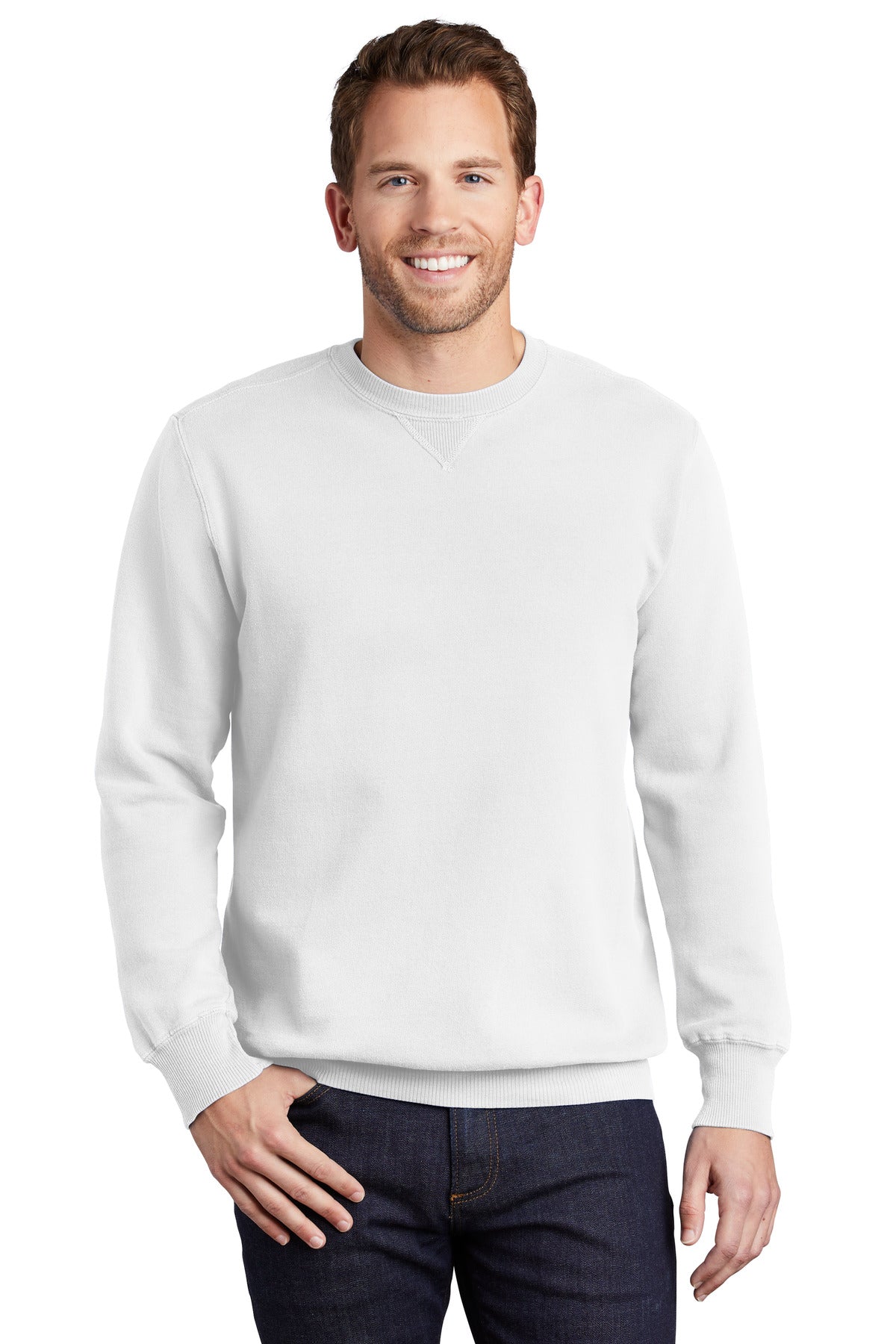 With aged-to-perfection color this soft comfortable sweatshi - White