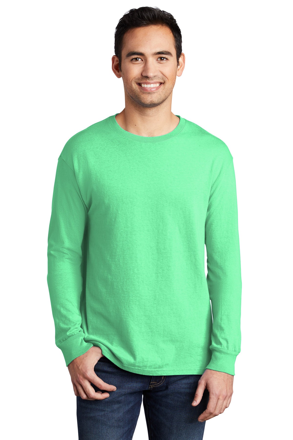 With long sleeves for added coverage this extra soft tee has - Jadeite