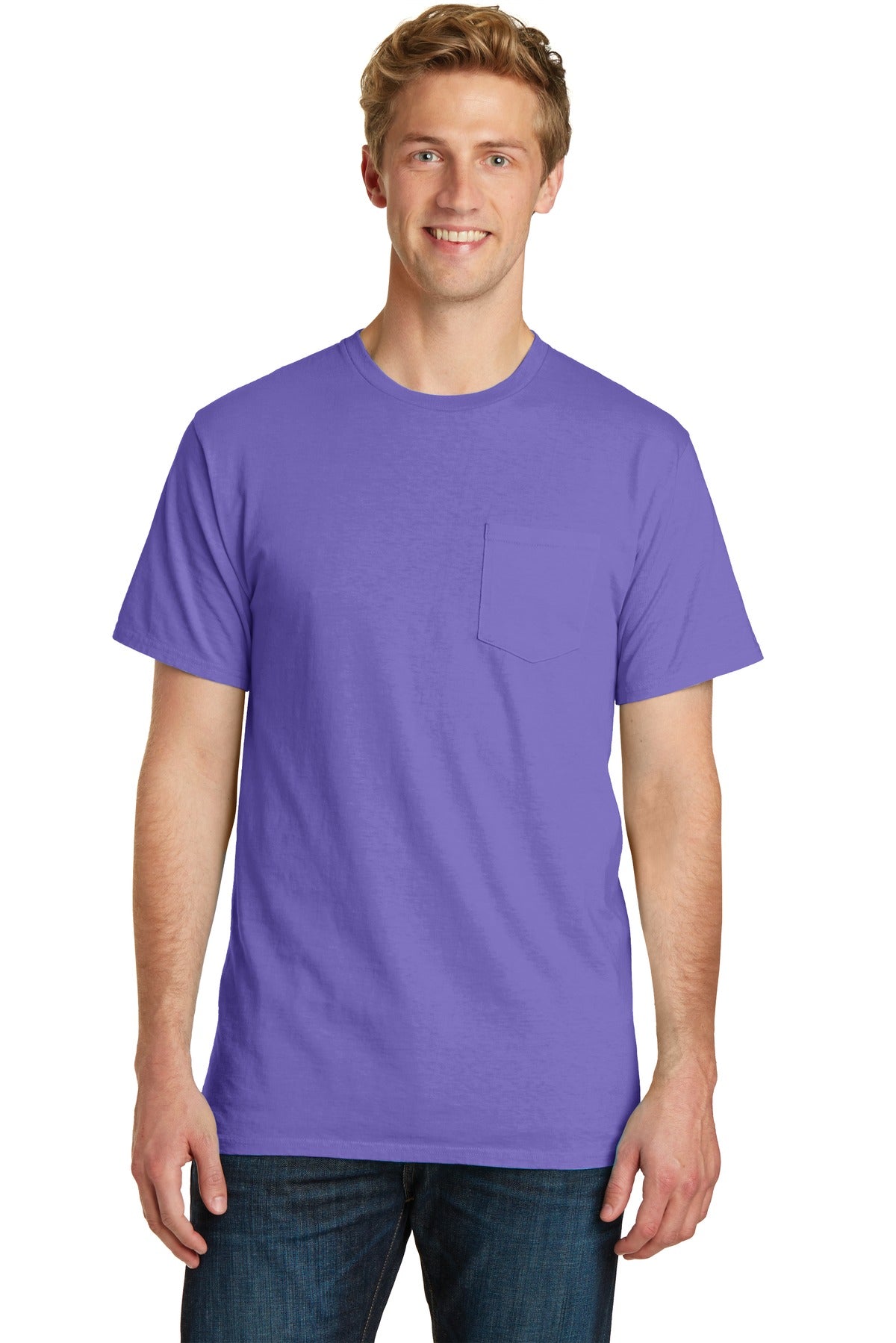 An undeniably comfortable tee with color that just looks bet - Amethyst