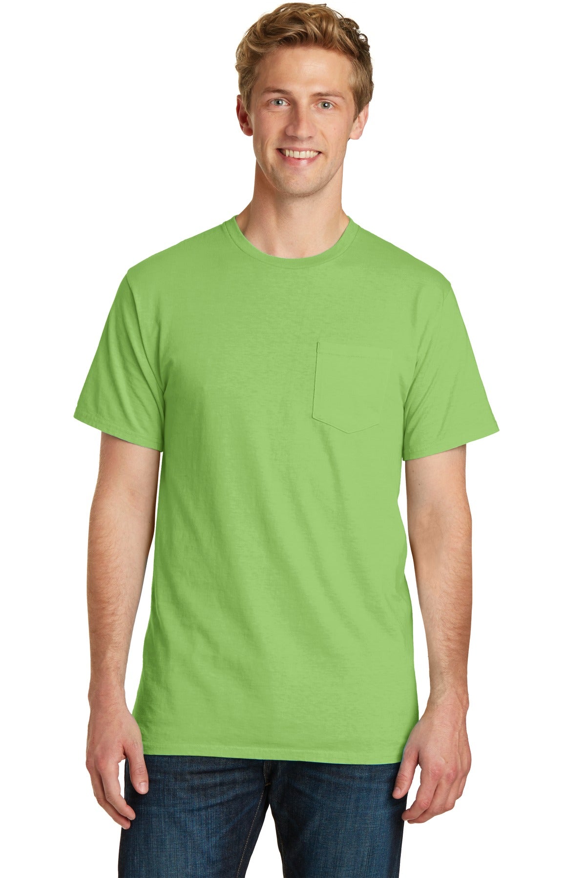 An undeniably comfortable tee with color that just looks bet - Limeade