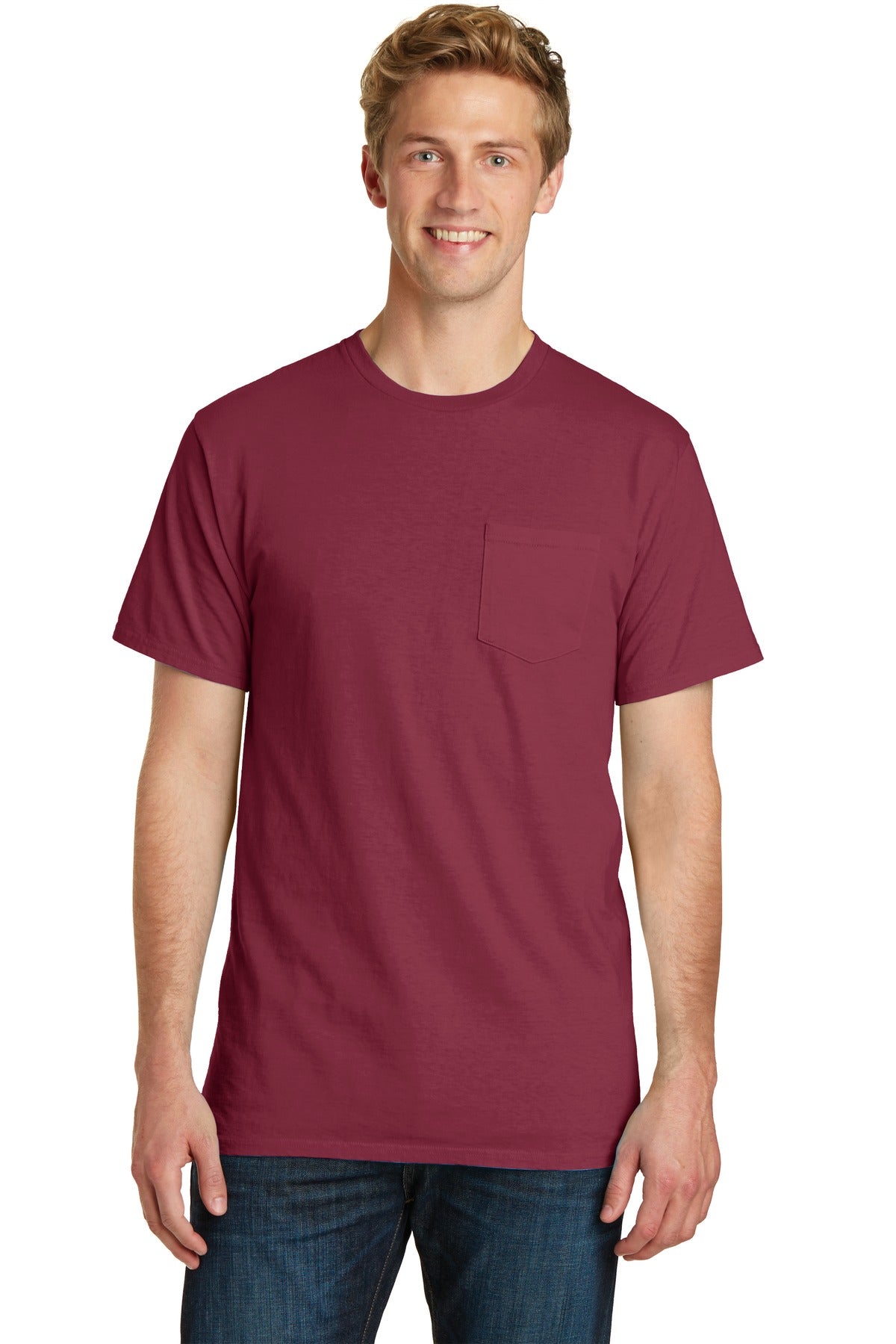 An undeniably comfortable tee with color that just looks bet - Merlot