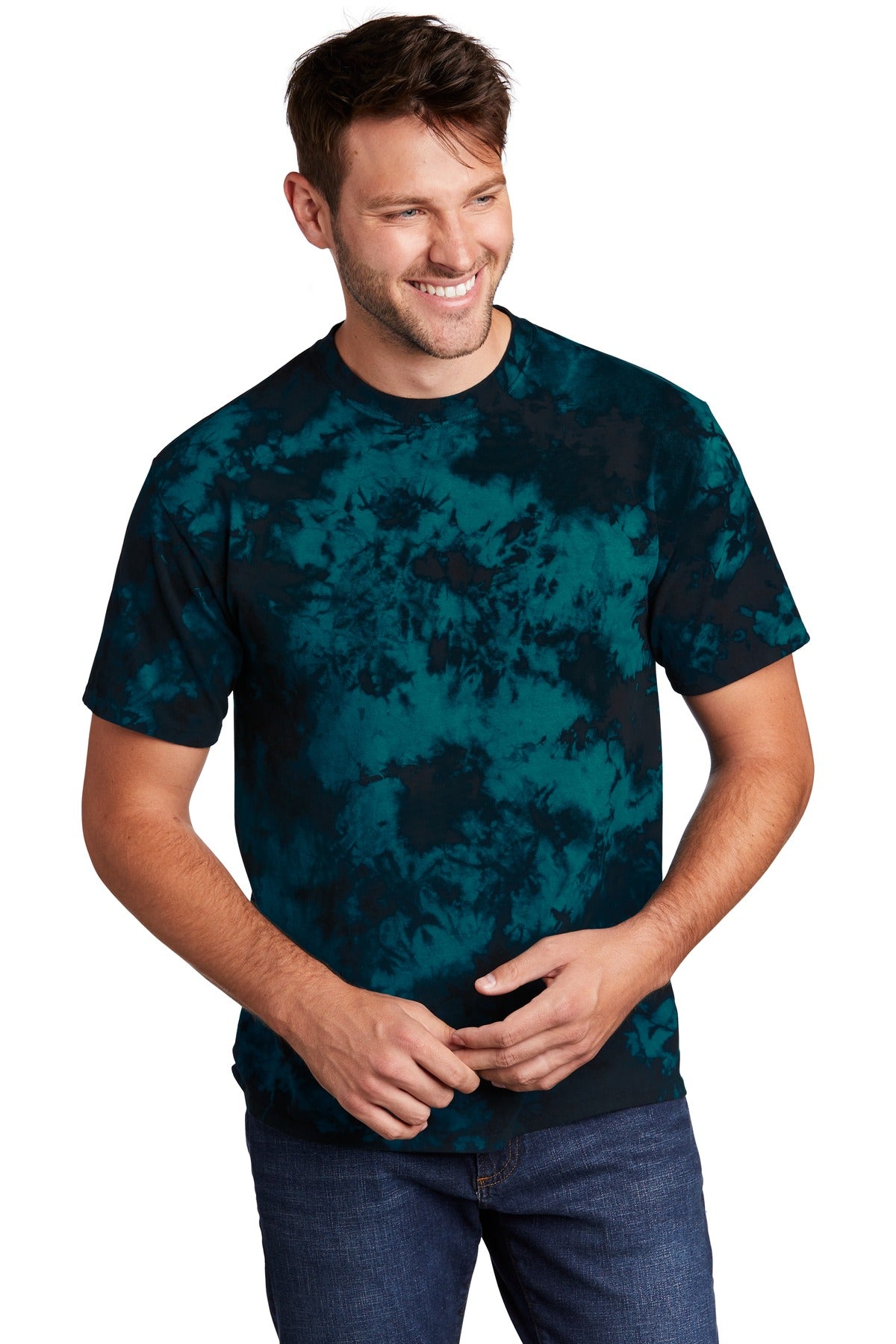 Individually hand dyed each tee is as unique as the one wear - Black/ Teal