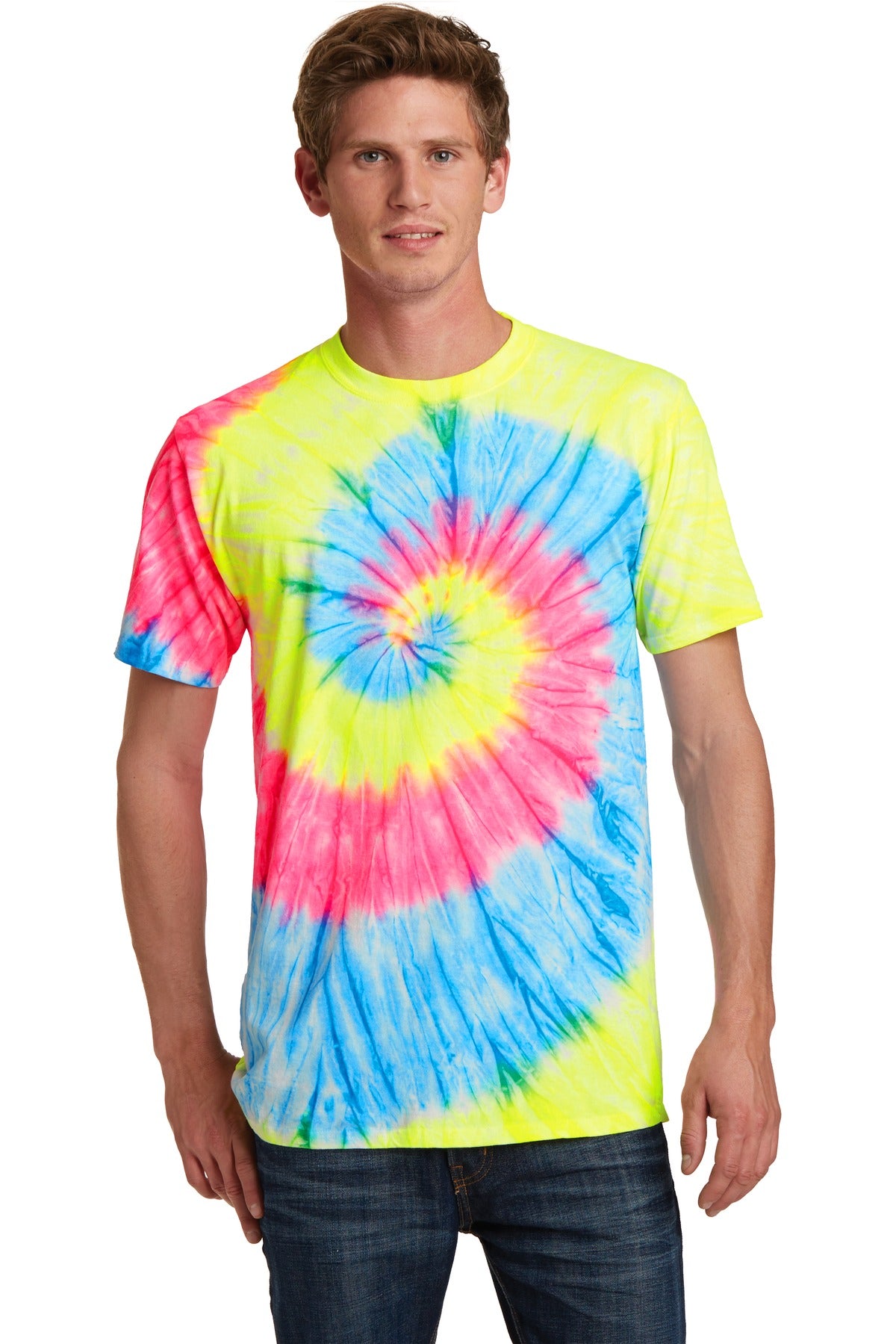 Colorfully cool this groovy tee is a surefire way to stand o - Neon Rainbow