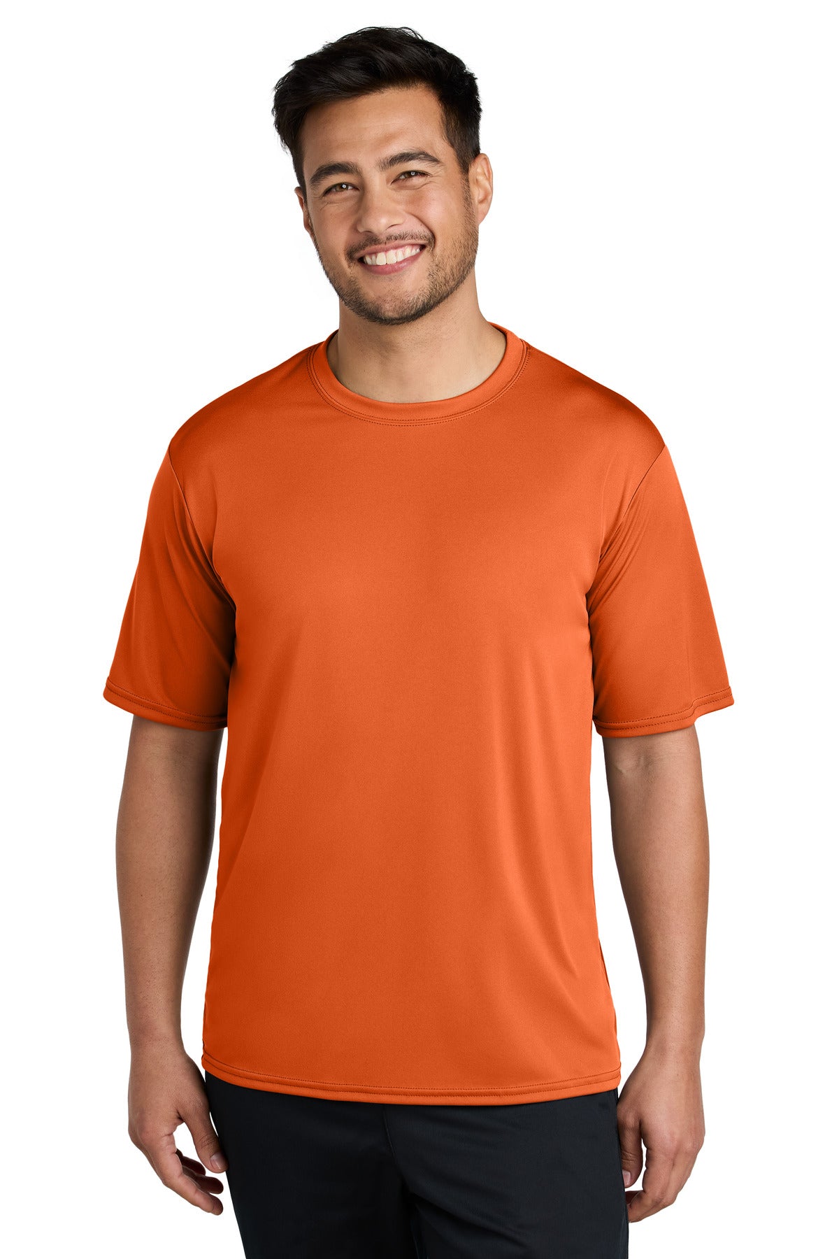 Rated UPF50 to help combat harmful UV rays this tee also per - Deep Orange