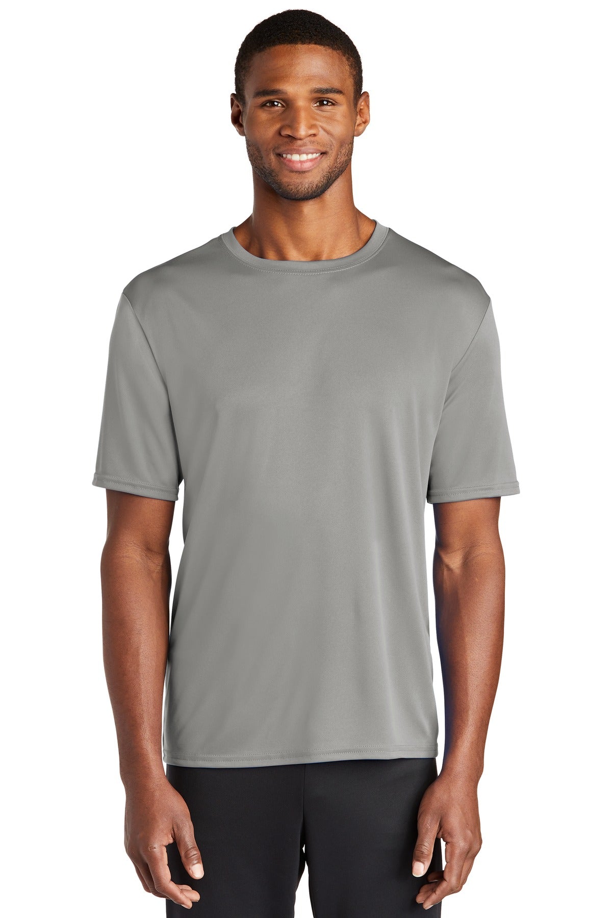 Rated UPF50 to help combat harmful UV rays this tee also per - Grey Concrete