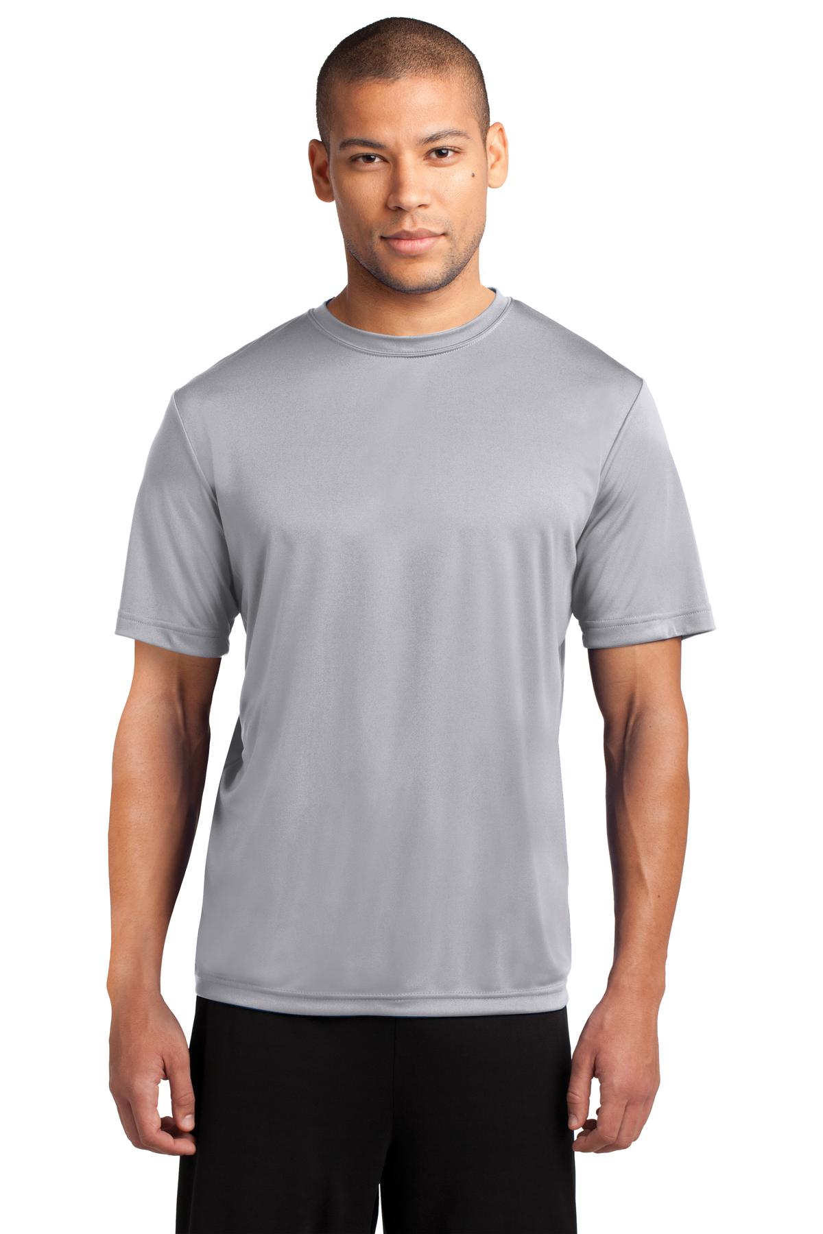 Rated UPF50 to help combat harmful UV rays this tee also per - Silver