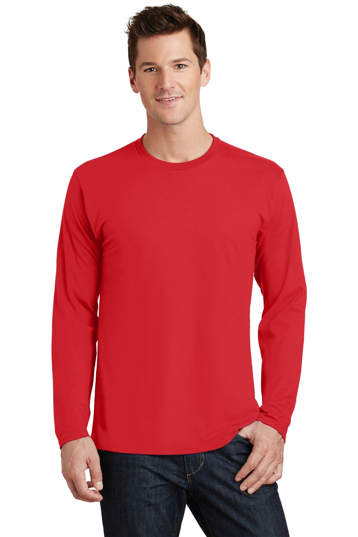 A tee that genuinely matches your favorite collegiate and pr - Bright Red