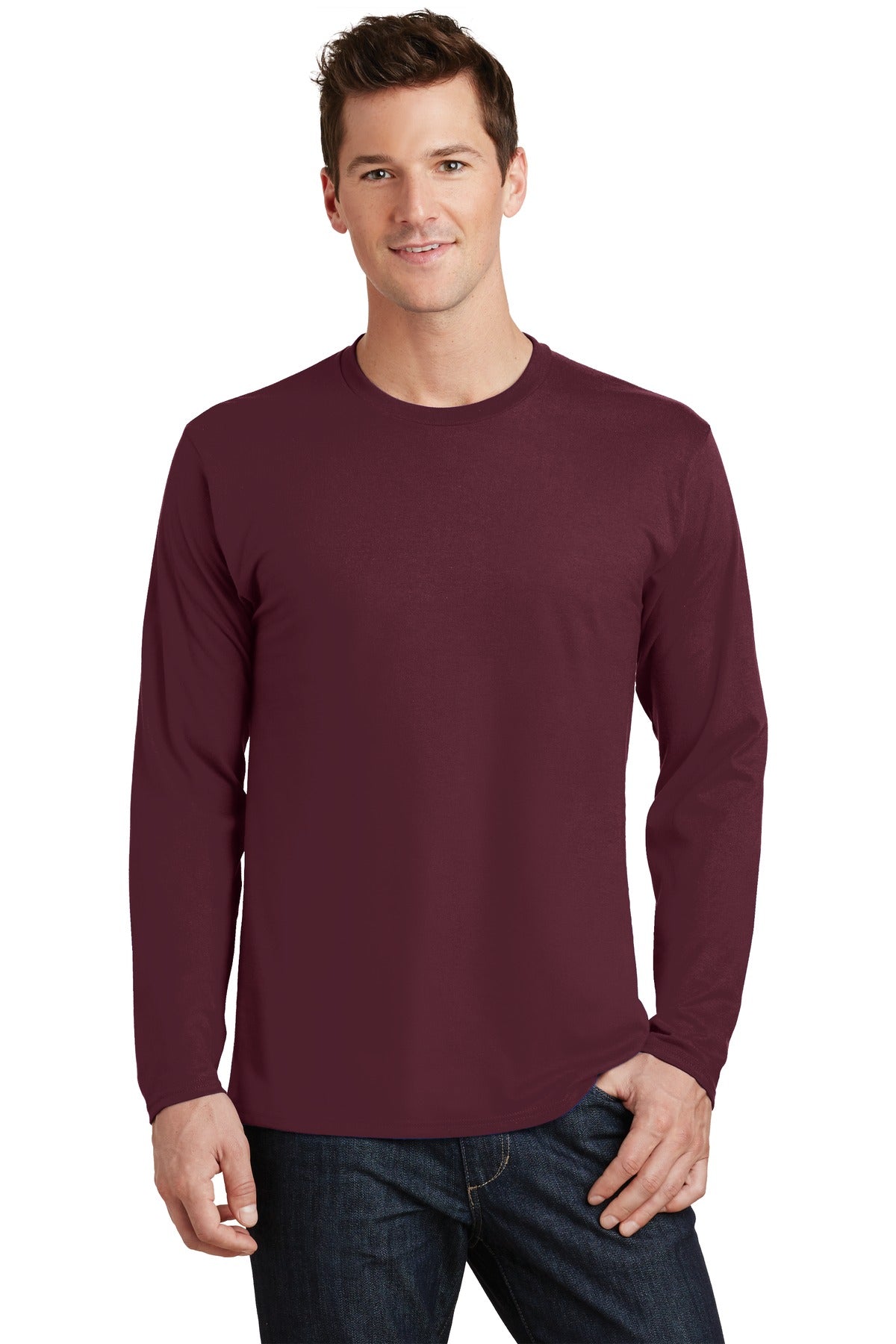 A tee that genuinely matches your favorite collegiate and pr - Athletic Maroon