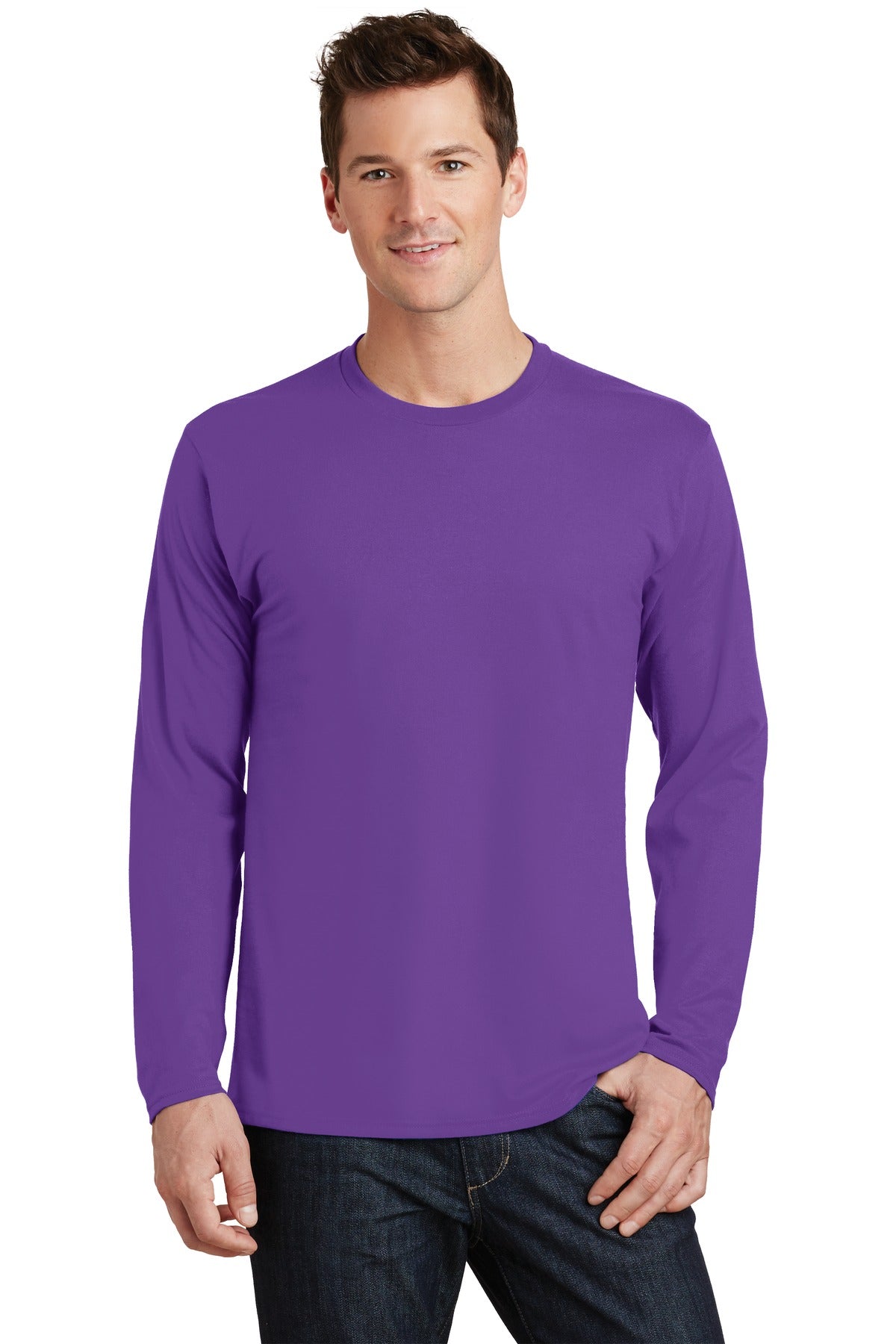 A tee that genuinely matches your favorite collegiate and pr - True Purple