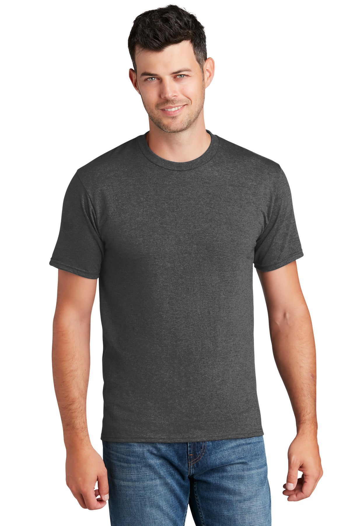 You'll be the biggest fan around of this 100% ring spun cott - Dark Heather Grey