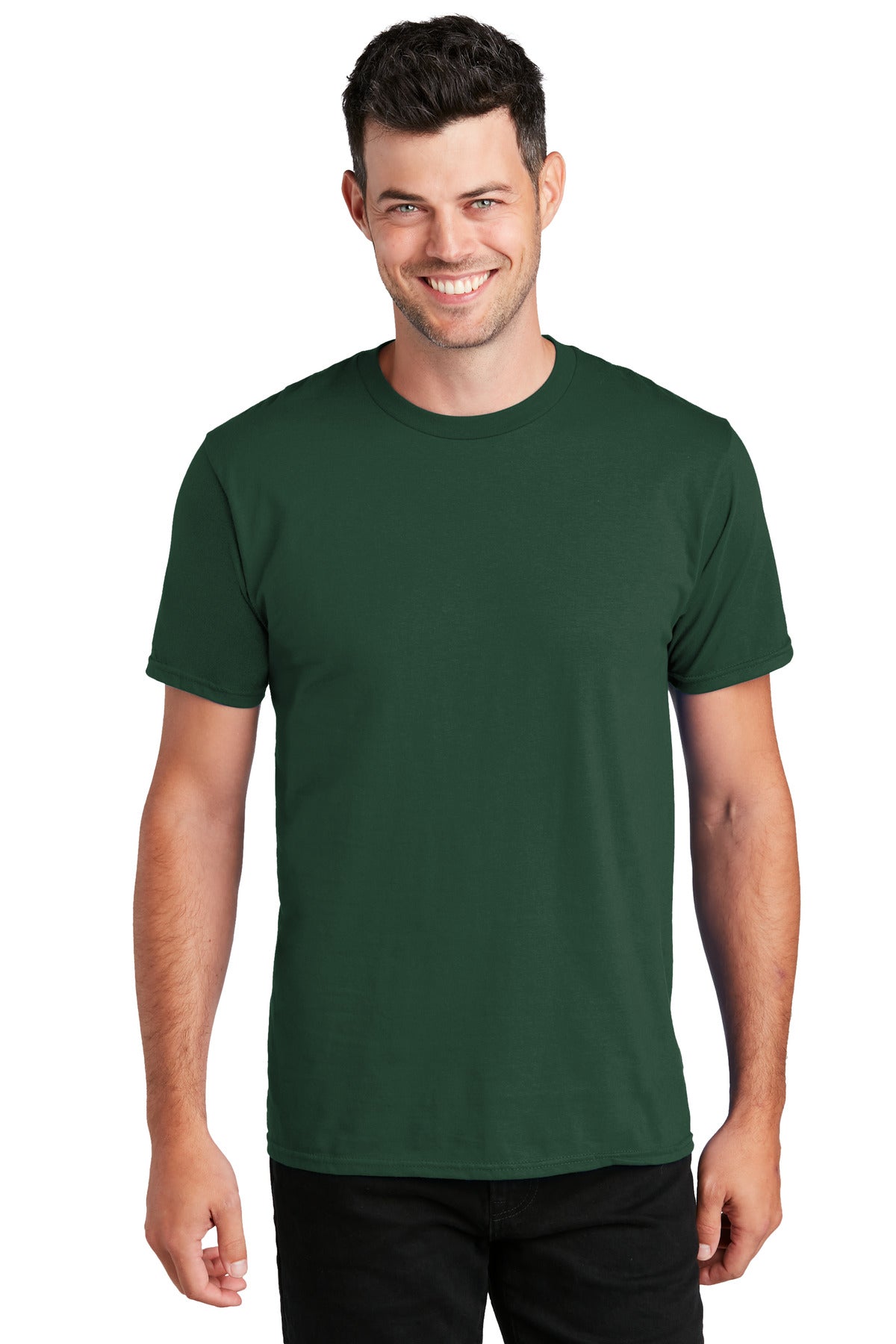 You'll be the biggest fan around of this 100% ring spun cott - Forest Green