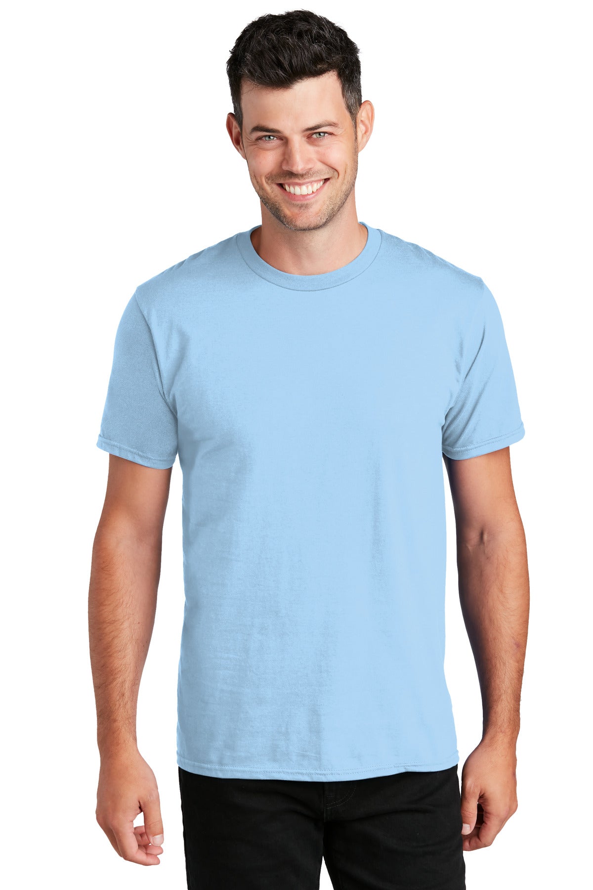 You'll be the biggest fan around of this 100% ring spun cott - Light Blue