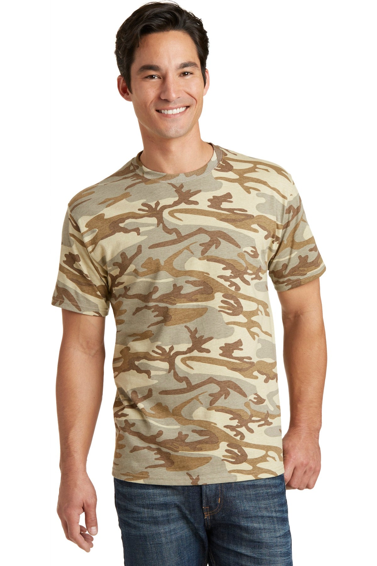 Why hide? Stand out in this fashionable camo tee.5.4-ounce 1 - Desert Camo