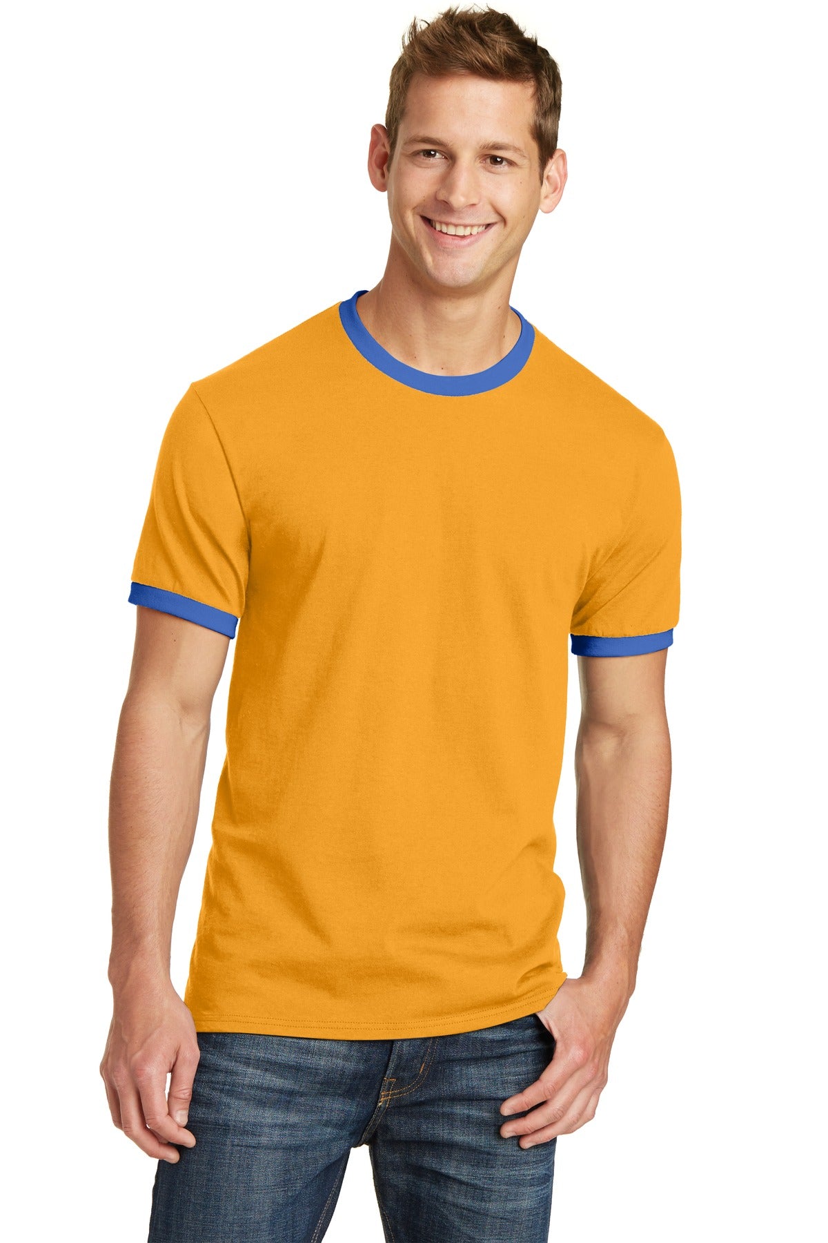 An extra soft classic ringer at a great value. 5.4-ounce 100 - Gold/ Royal
