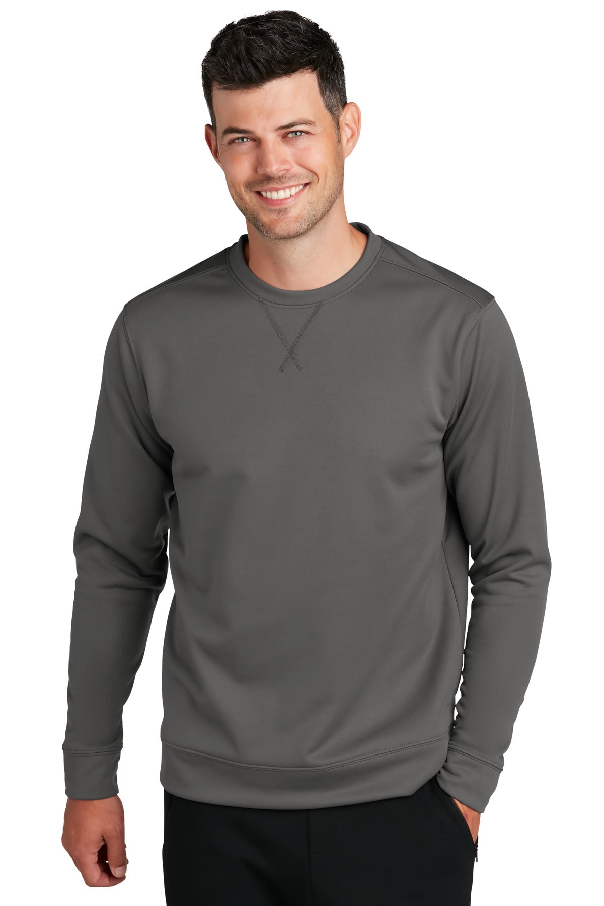 Stay active in performance sweatshirts powered by Dry Zone m - Charcoal