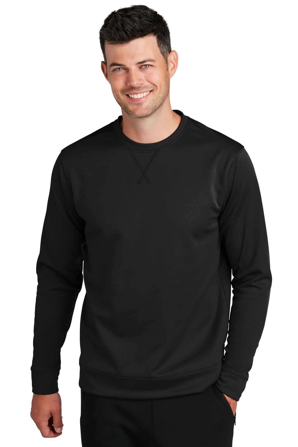 Stay active in performance sweatshirts powered by Dry Zone m - Jet Black