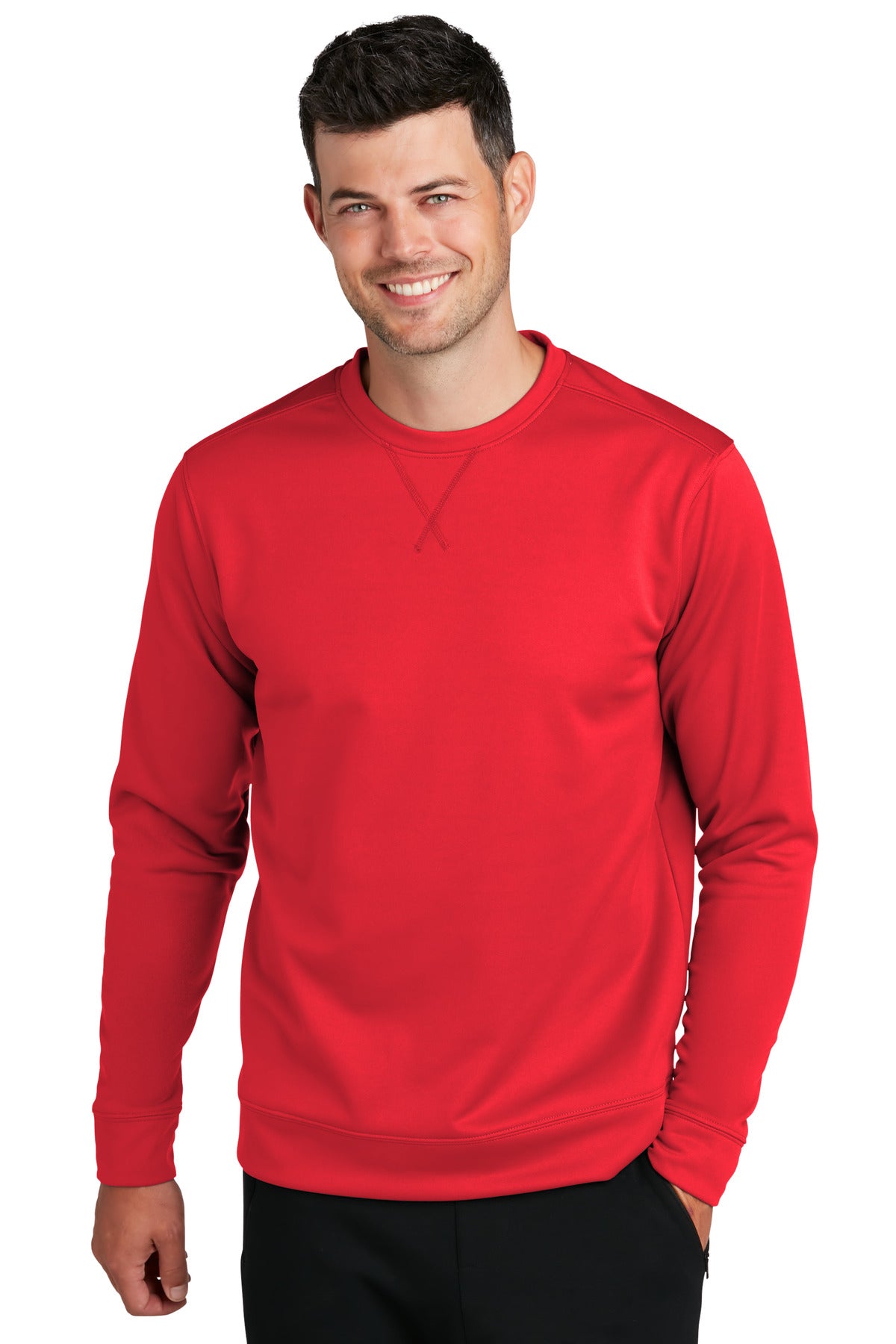 Stay active in performance sweatshirts powered by Dry Zone m - Red