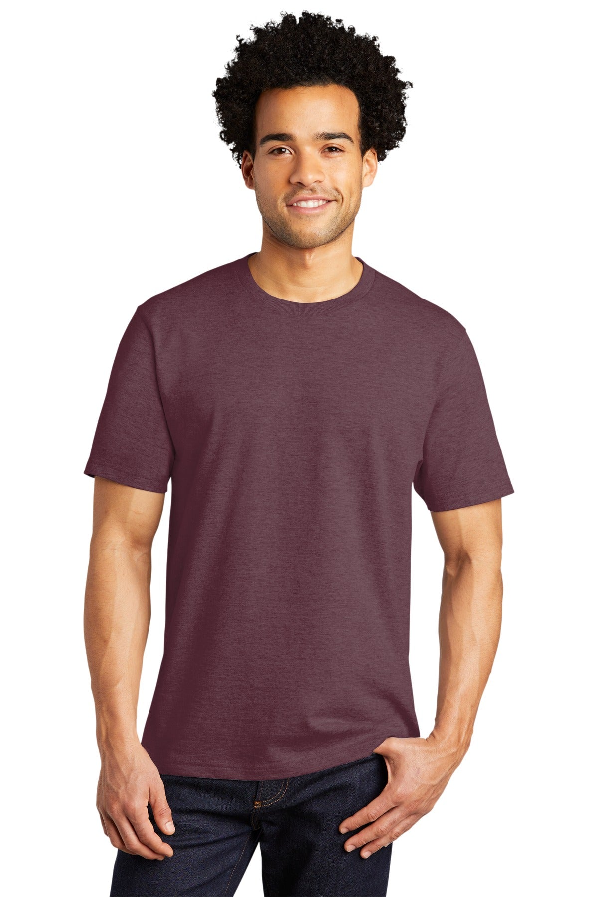 An everyday essential with a roomier fit our Bouncer Tee is  - Heather Athletic Maroon
