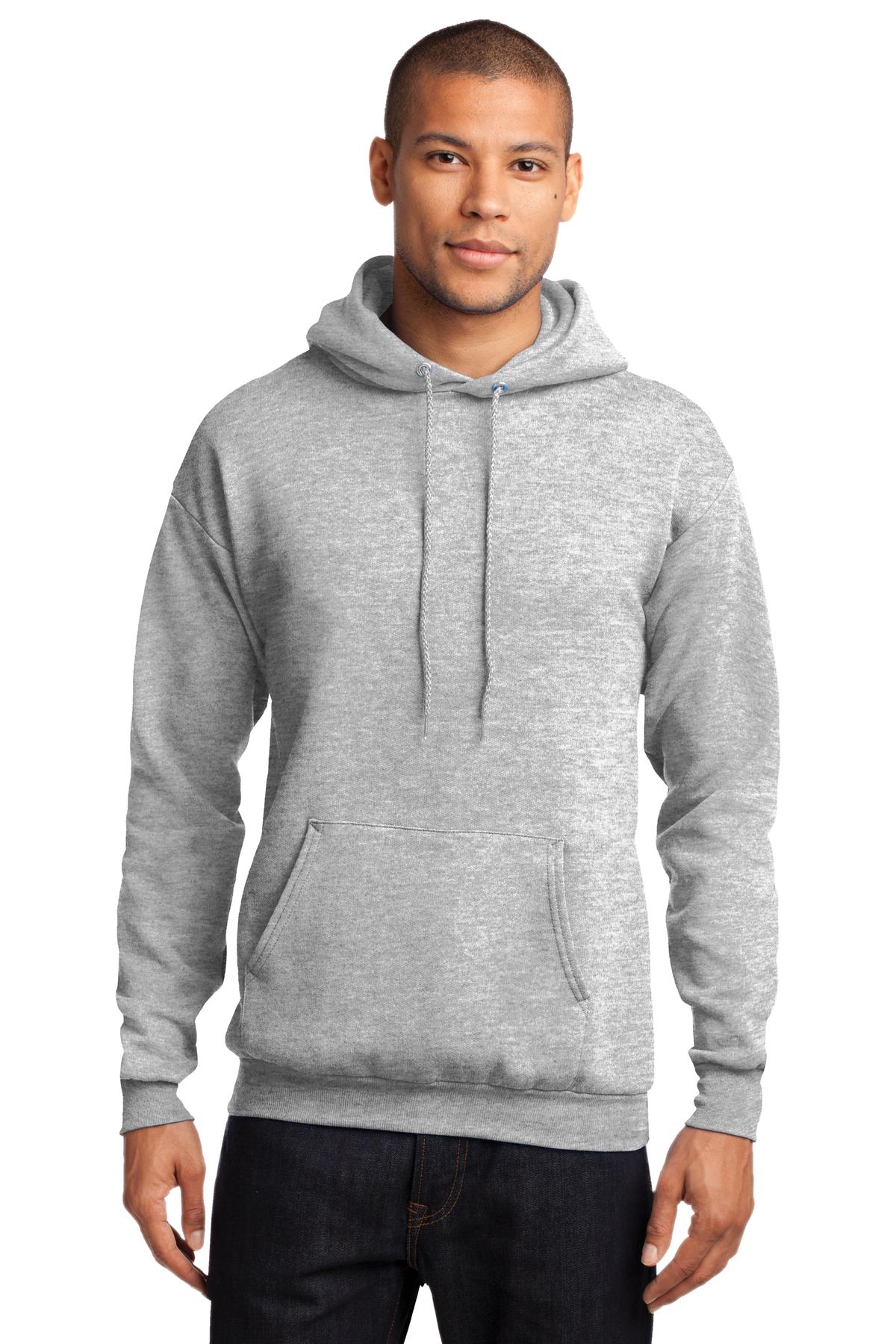 Cozy sweats in our core weight. 7.8-ounce 50/50 cotton/poly  - Ash