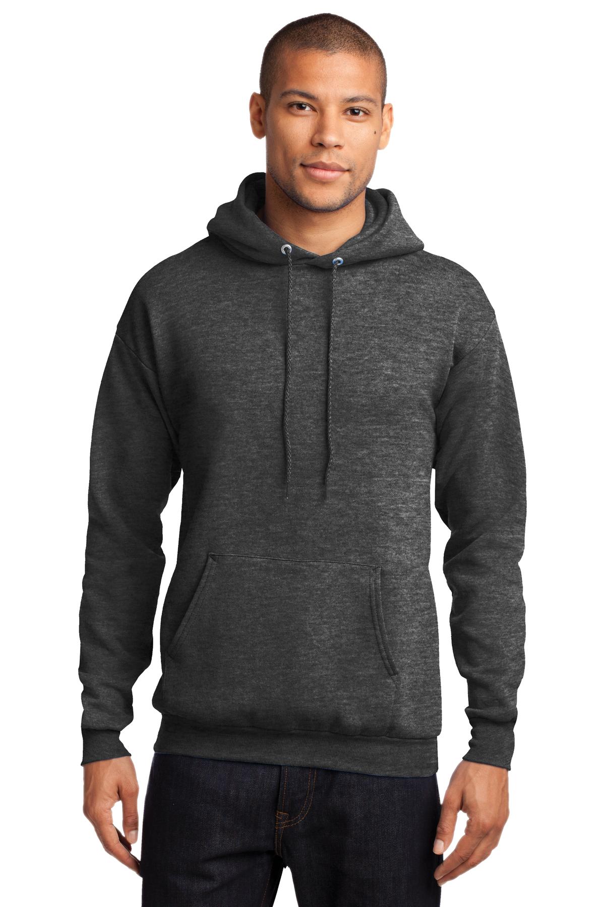 Cozy sweats in our core weight. 7.8-ounce 50/50 cotton/poly  - Dark Heather Grey