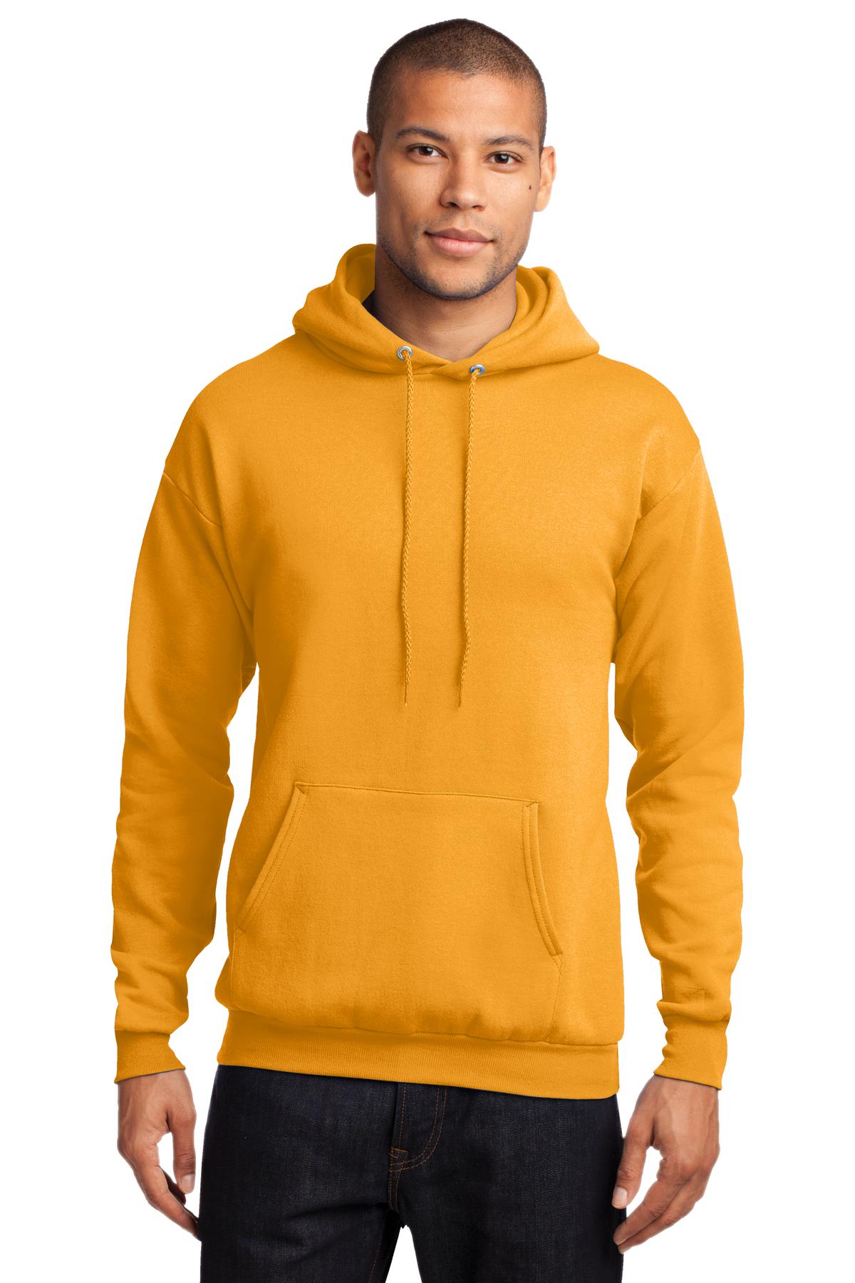 Cozy sweats in our core weight. 7.8-ounce 50/50 cotton/poly  - Gold