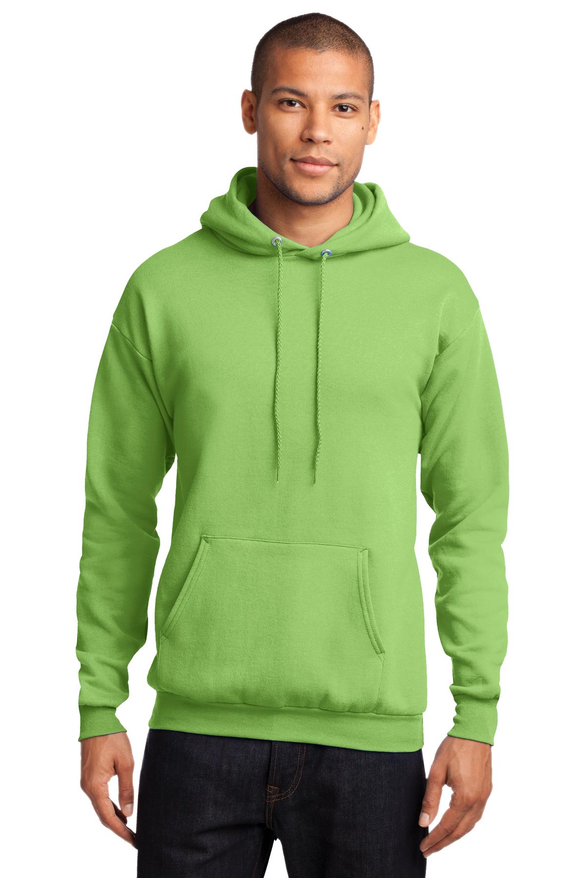 Cozy sweats in our core weight. 7.8-ounce 50/50 cotton/poly  - Lime