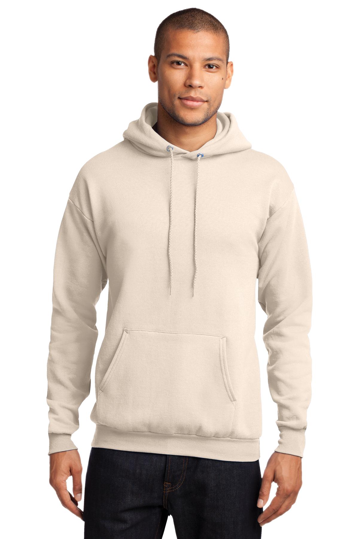 Cozy sweats in our core weight. 7.8-ounce 50/50 cotton/poly  - Natural