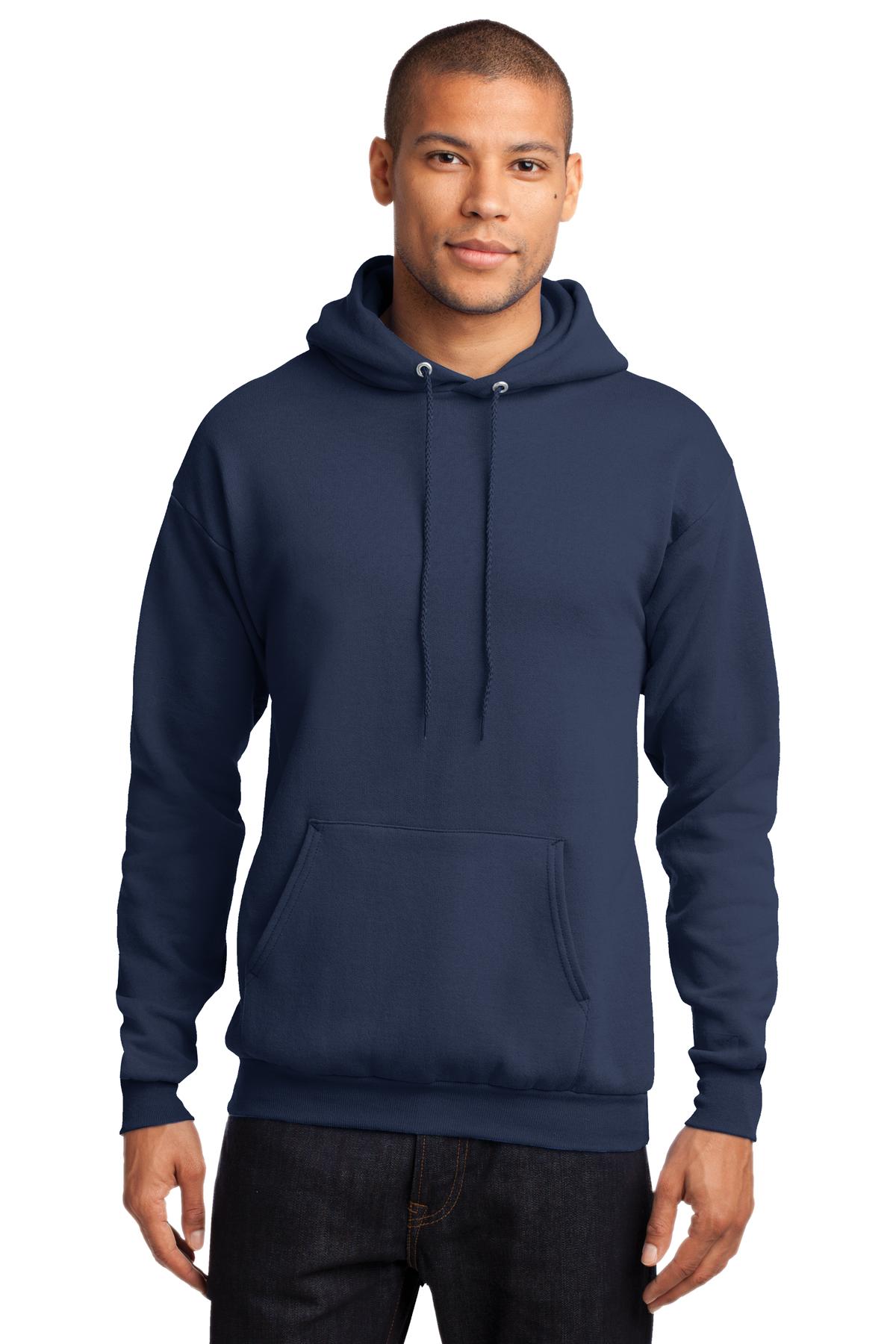 Cozy sweats in our core weight. 7.8-ounce 50/50 cotton/poly  - Navy