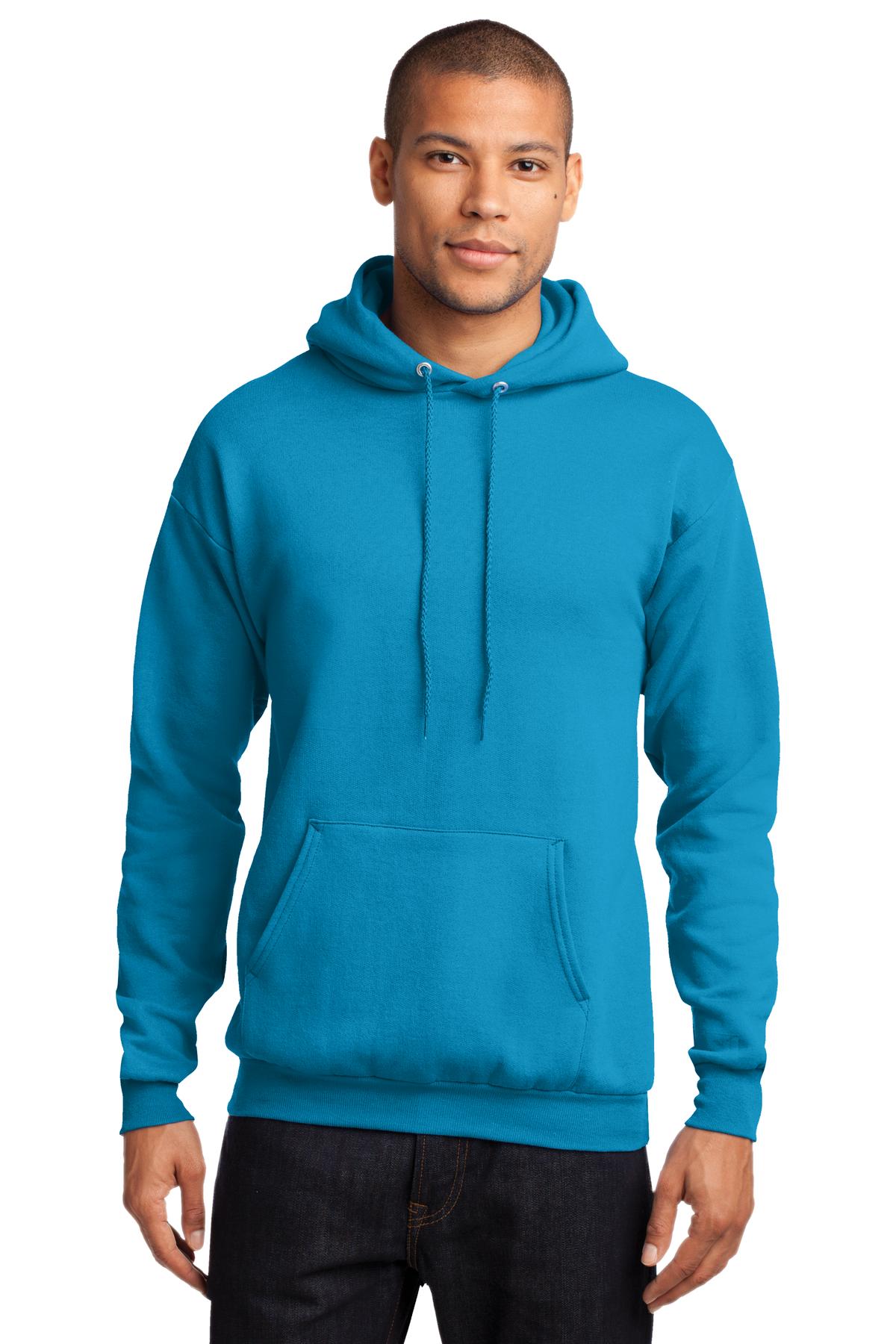 Cozy sweats in our core weight. 7.8-ounce 50/50 cotton/poly  - Neon Blue