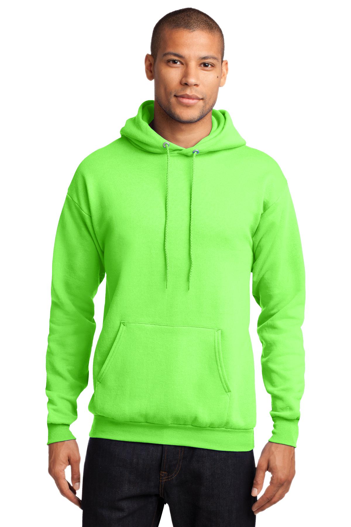 Cozy sweats in our core weight. 7.8-ounce 50/50 cotton/poly  - Neon Green