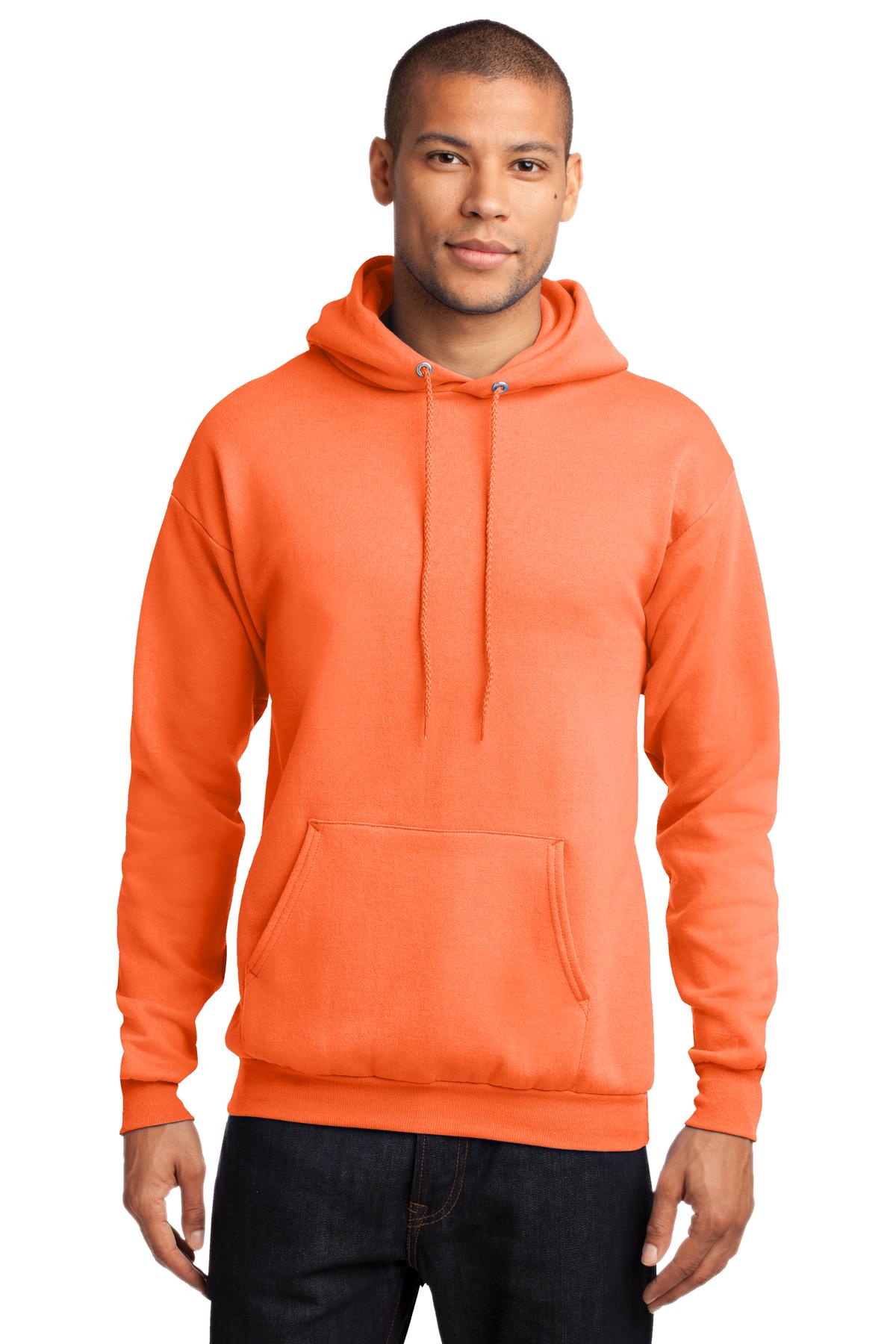 Cozy sweats in our core weight. 7.8-ounce 50/50 cotton/poly  - Neon Orange
