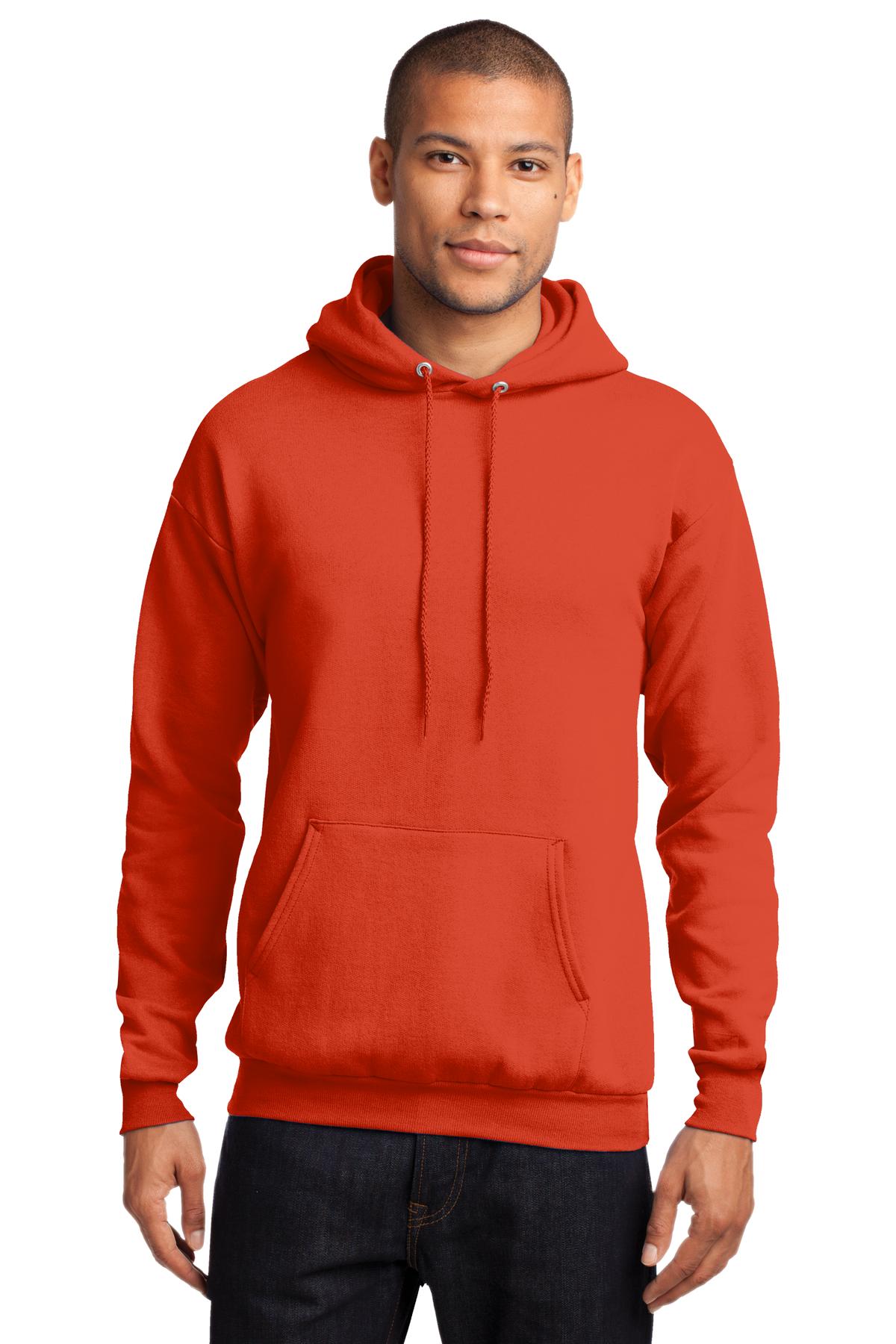 Cozy sweats in our core weight. 7.8-ounce 50/50 cotton/poly  - Orange