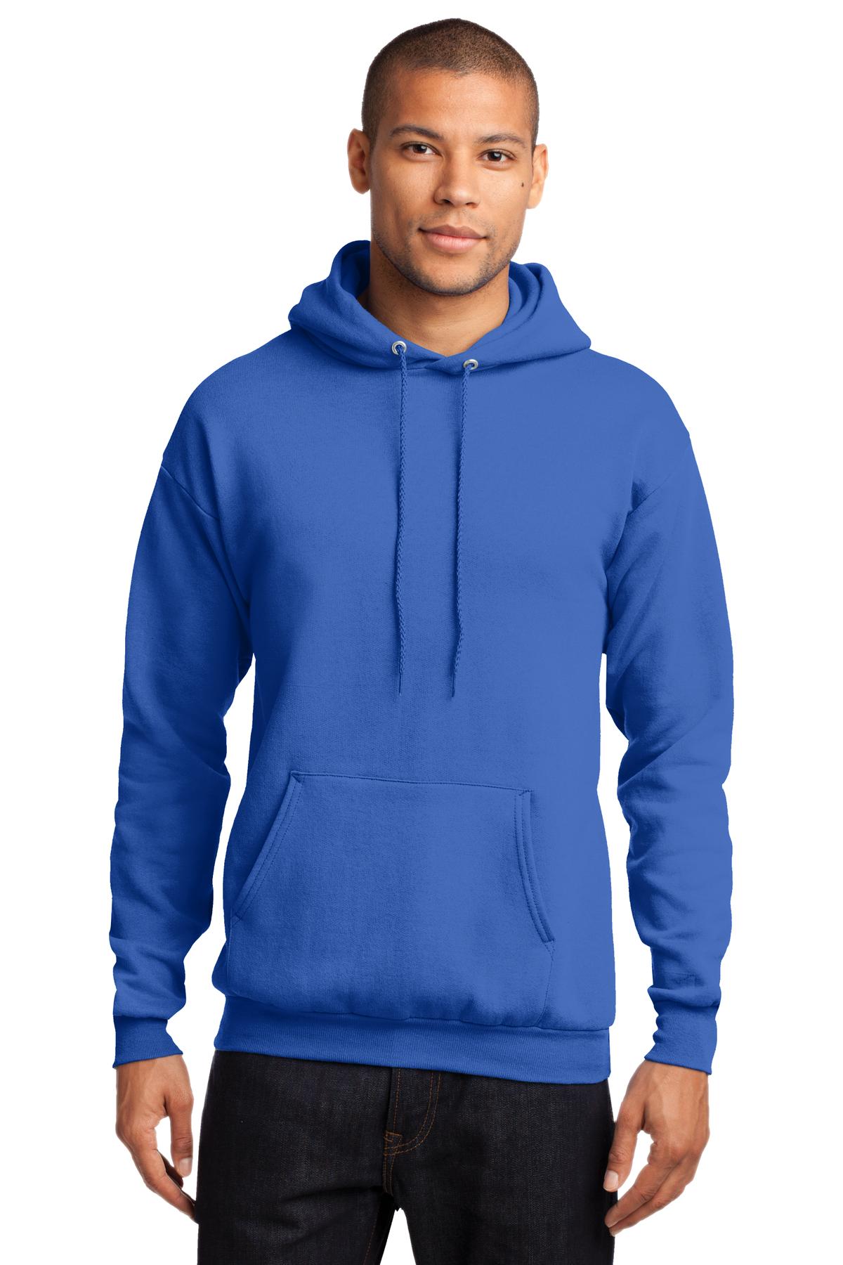 Cozy sweats in our core weight. 7.8-ounce 50/50 cotton/poly  - Royal