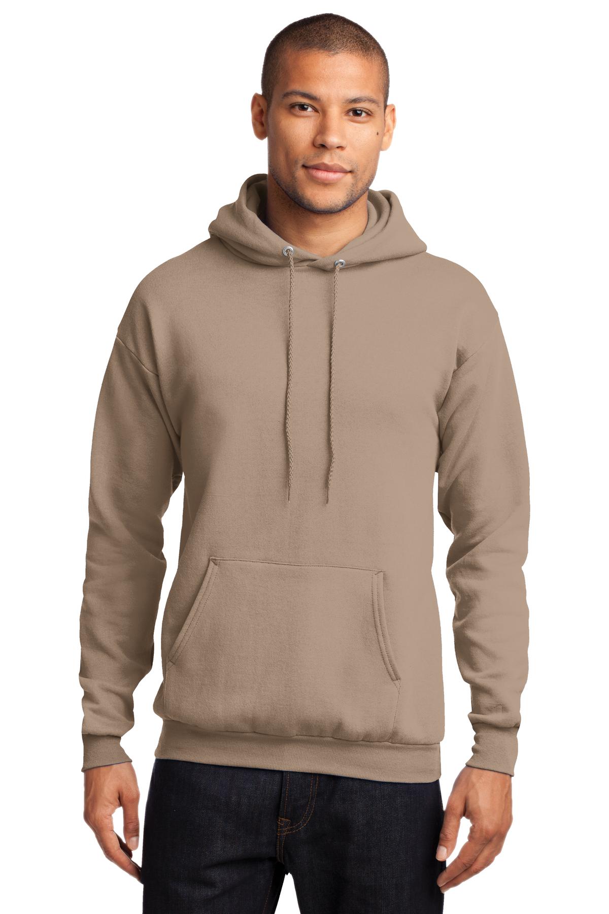 Cozy sweats in our core weight. 7.8-ounce 50/50 cotton/poly  - Sand