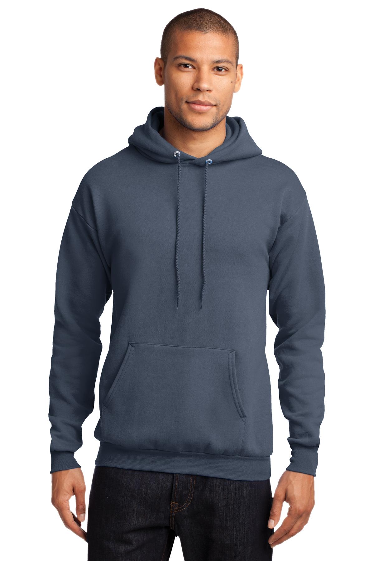 Cozy sweats in our core weight. 7.8-ounce 50/50 cotton/poly  - Steel Blue