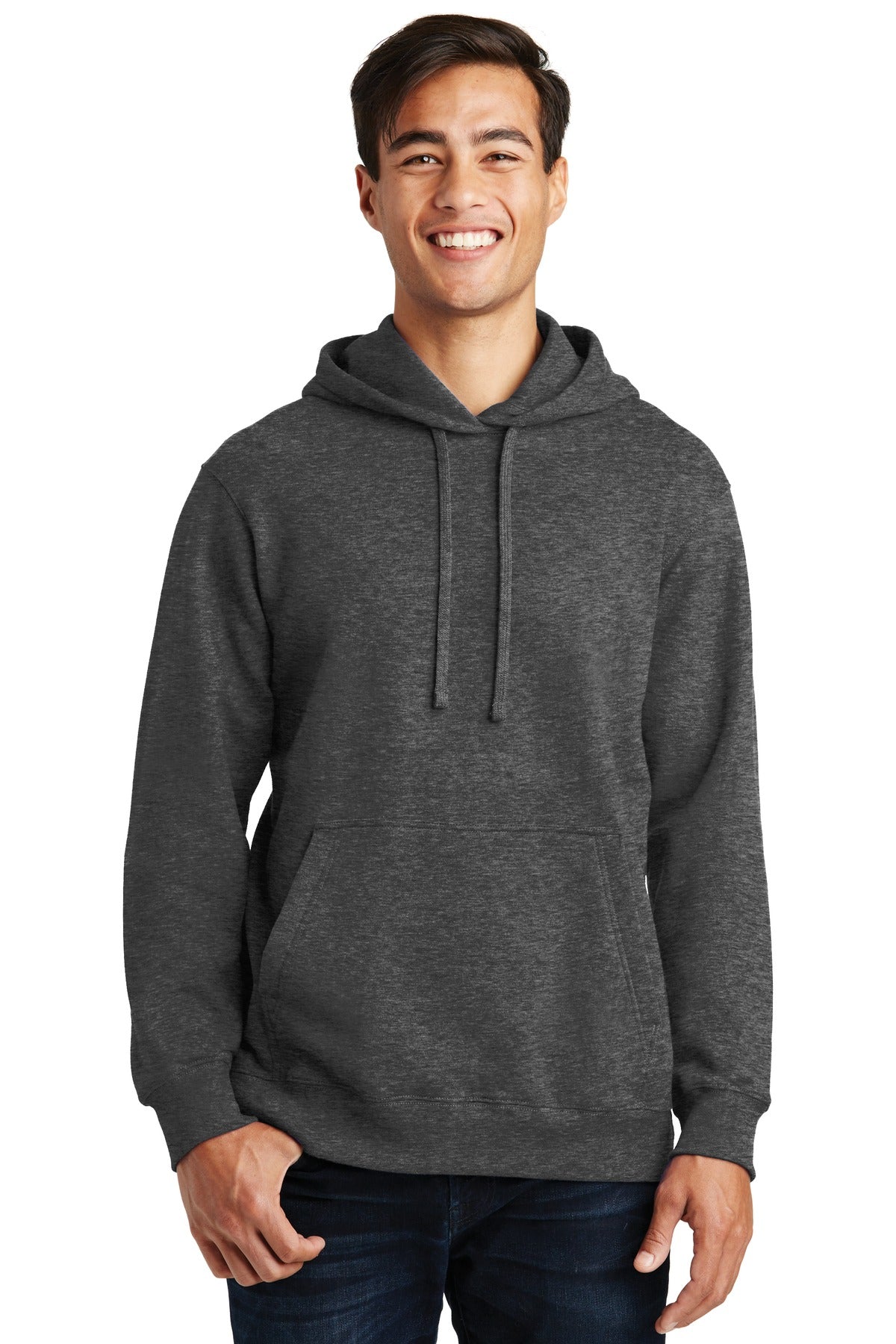 You'll be the biggest fan of this smooth-faced fleece. 8.5-o - Dark Heather Grey