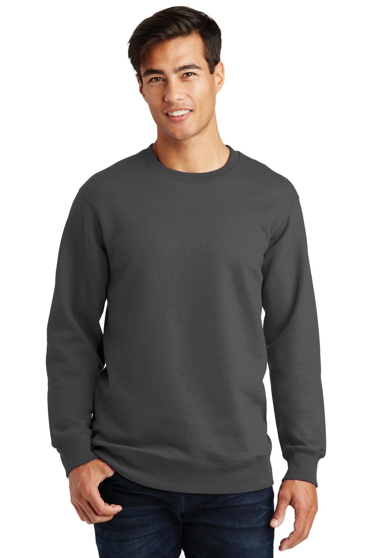 You'll be the biggest fan of this smooth-faced fleece. 8.5-o - Charcoal