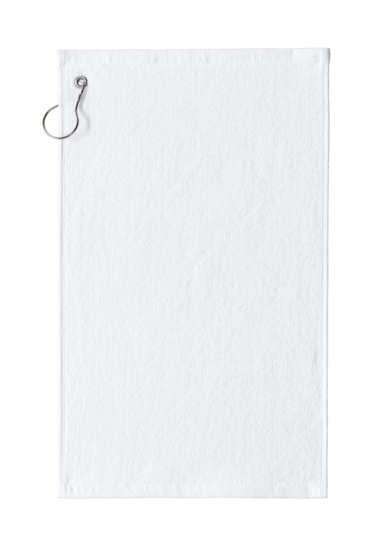 A soft absorbent budget-friendly towel for the golf course a - White
